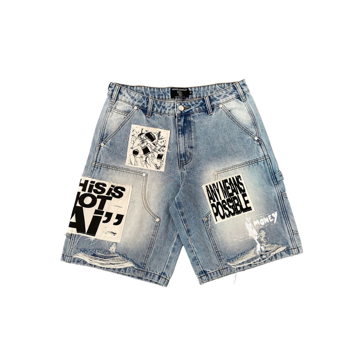 Mixed Emotion Blue “AI” Denim