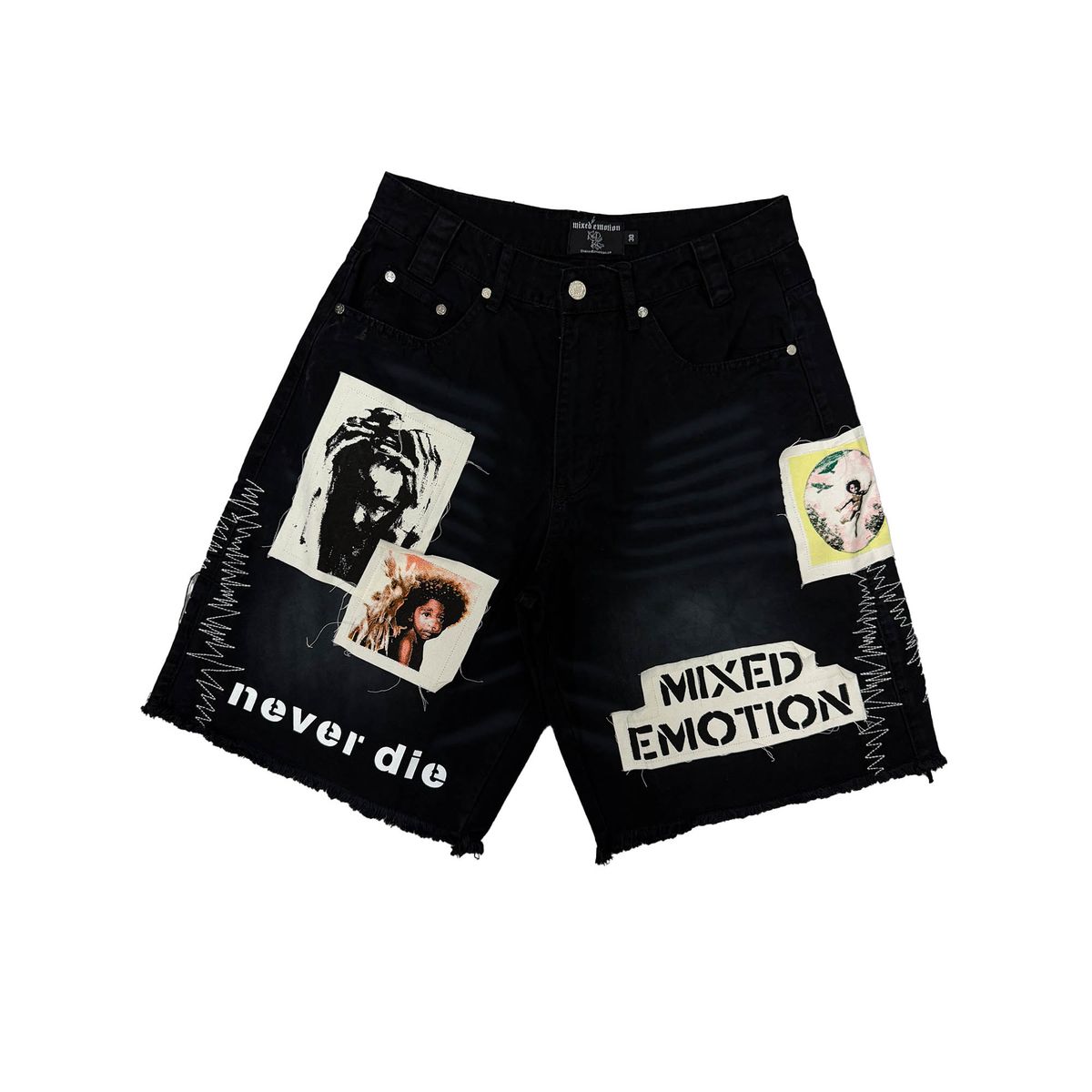Mixed Emotions Black “Chaos” Carpenter Shorts