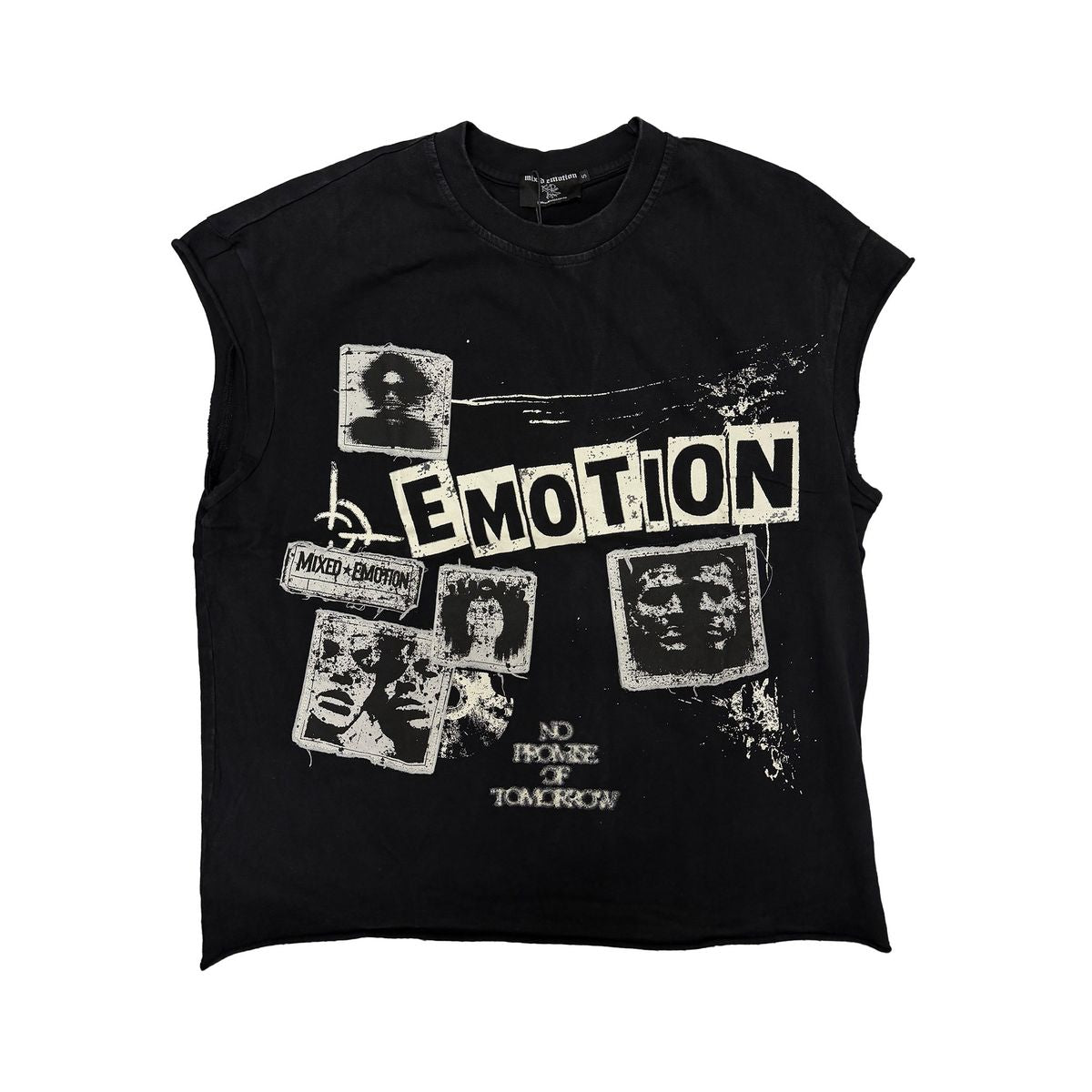 Mixed Emotion “Newspaper” Sleeveless tee