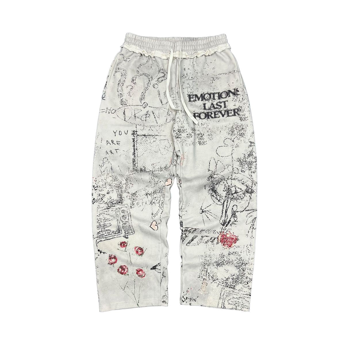 Mixed Emotion Black “Last Forever” Sweatpants