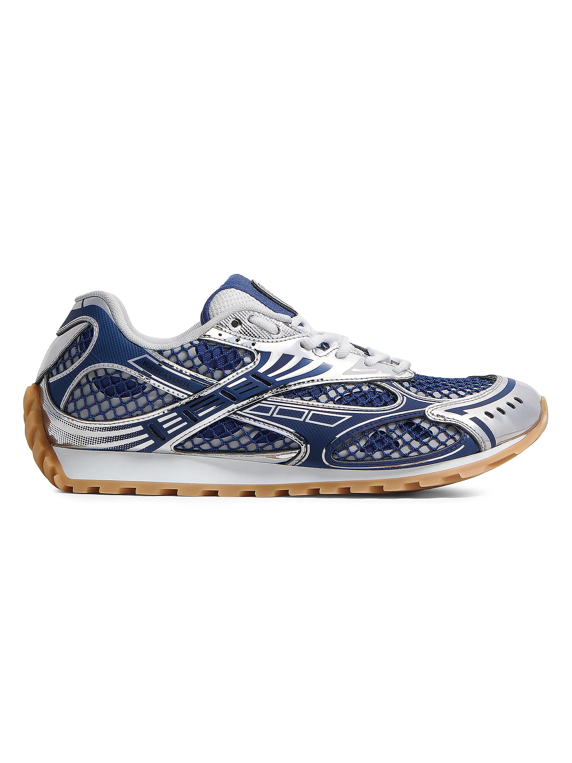 Bottega Veneta Orbit Low Top Blue Venezia Silver BL