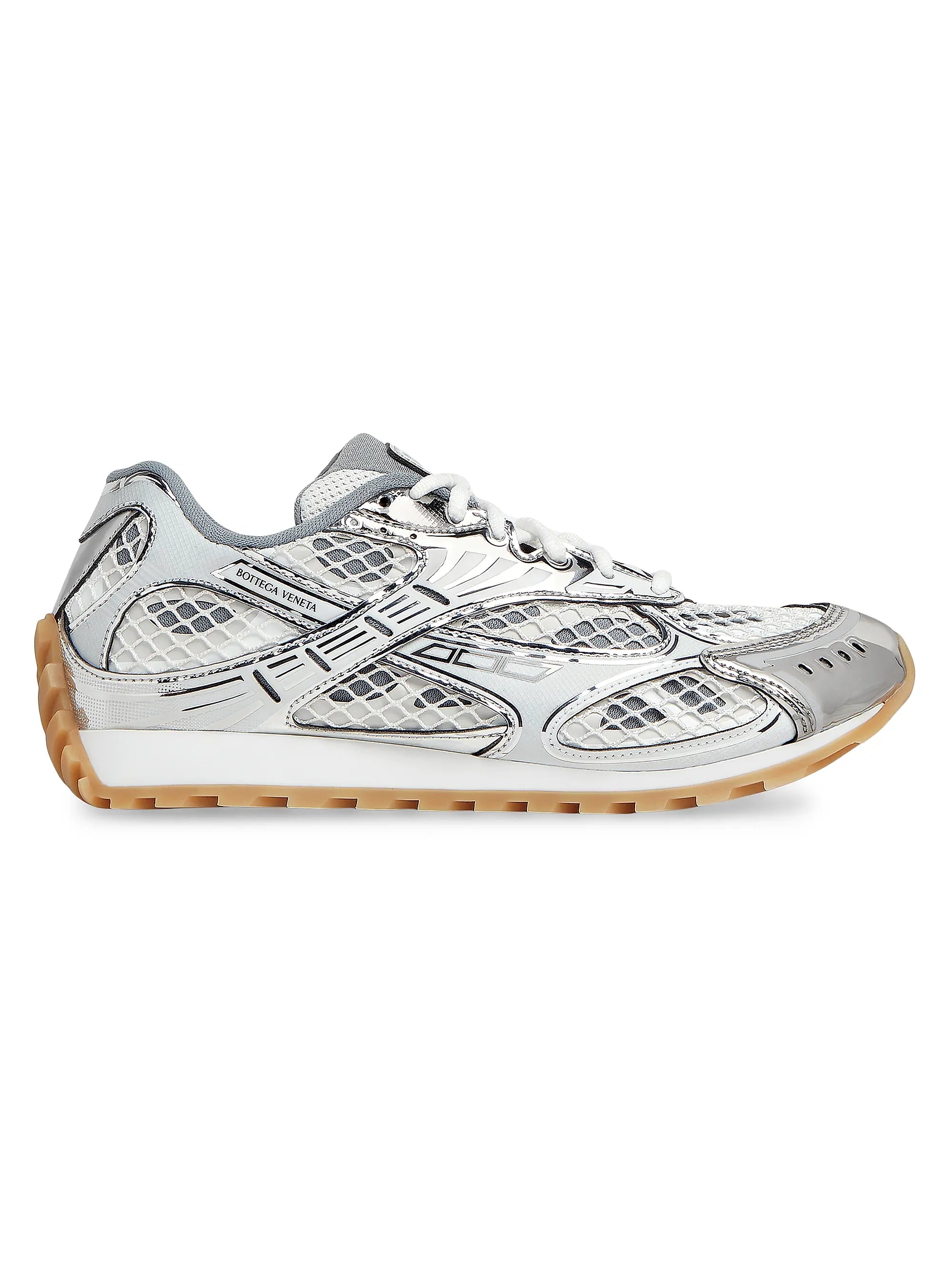 Bottega Veneta Orbit Low Top Silver White BL