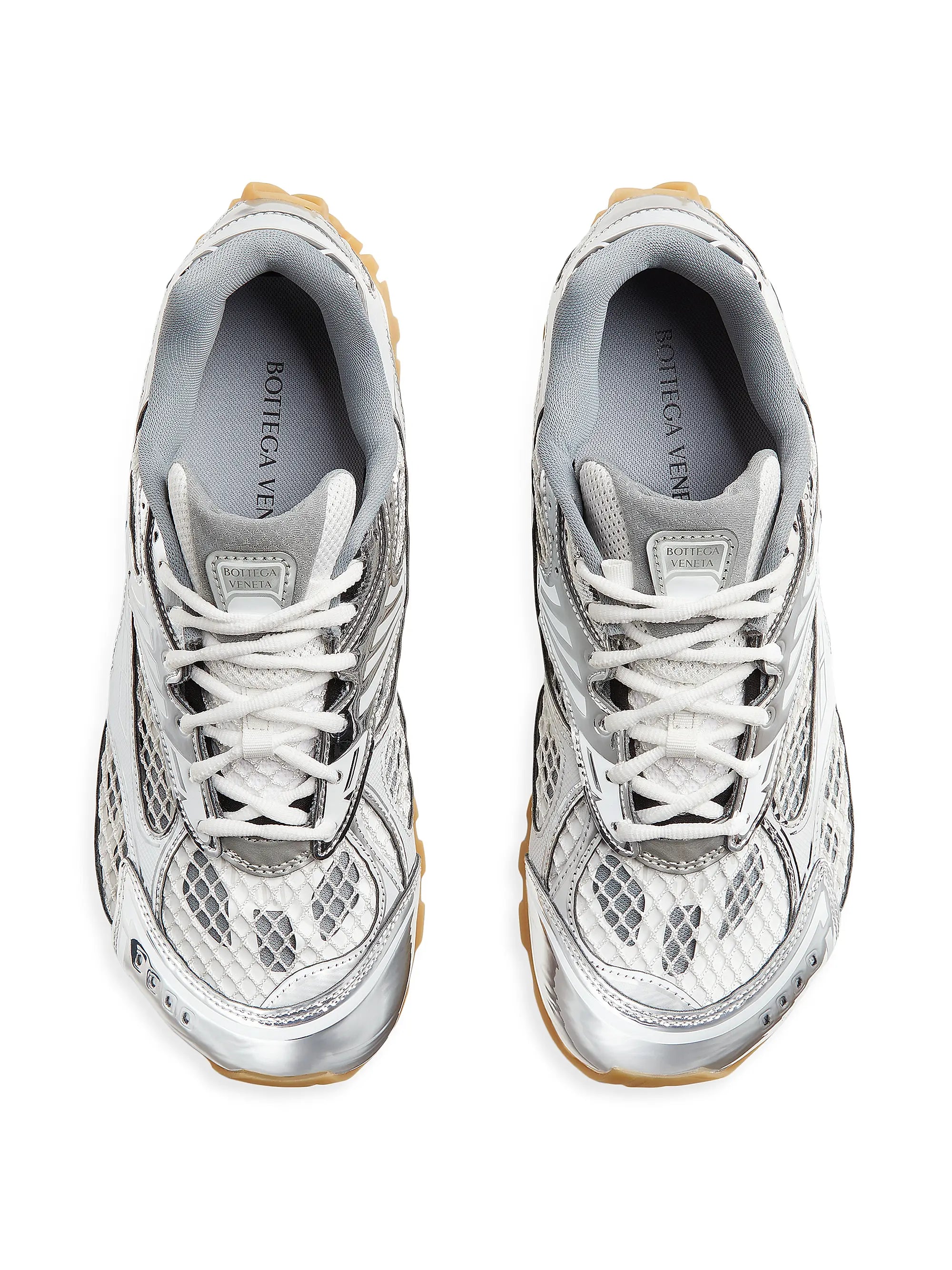 Bottega Veneta Orbit Low Top Silver White BL