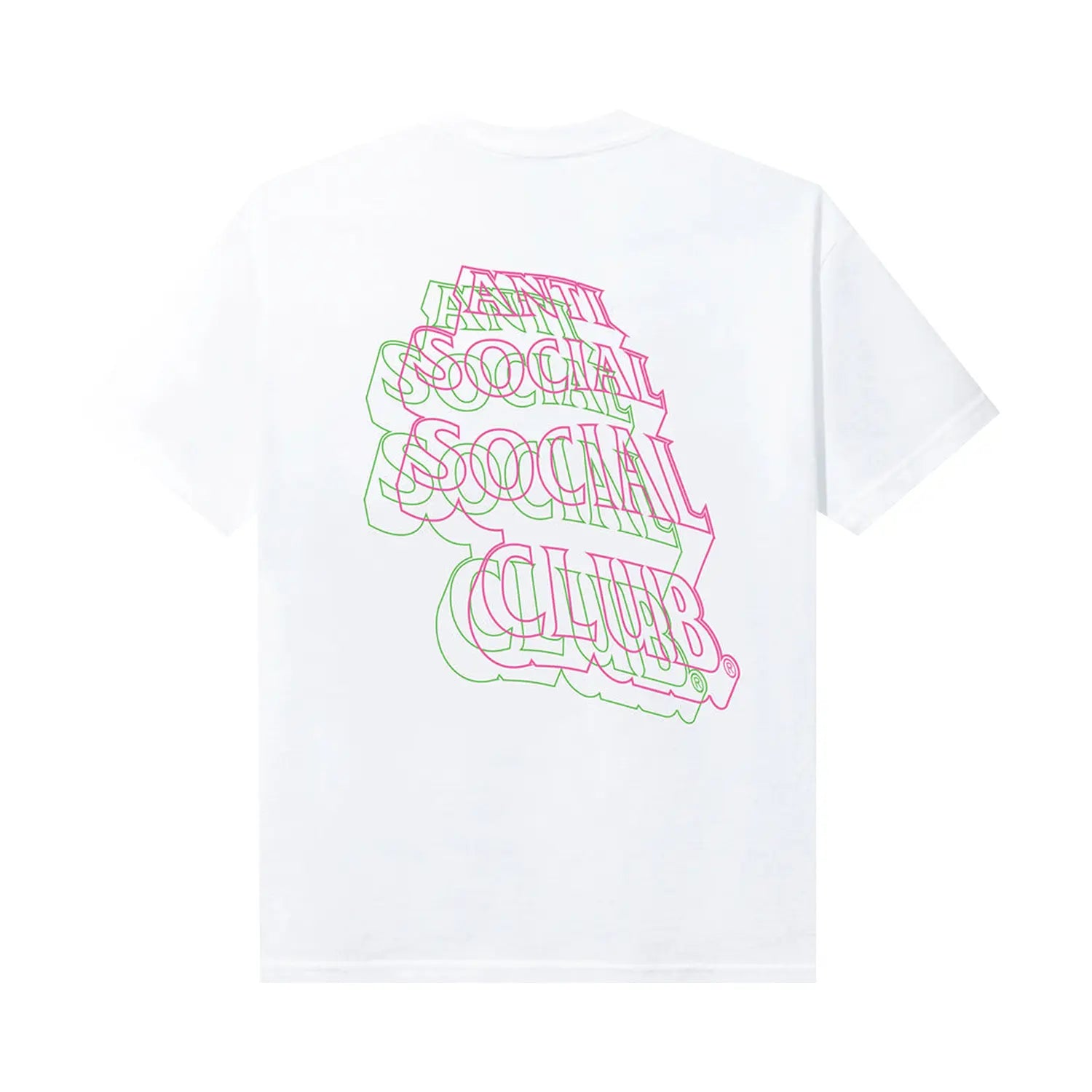 Anti Social Social Club Neon Lights And A Lot Of Rain Tee 'White' DL