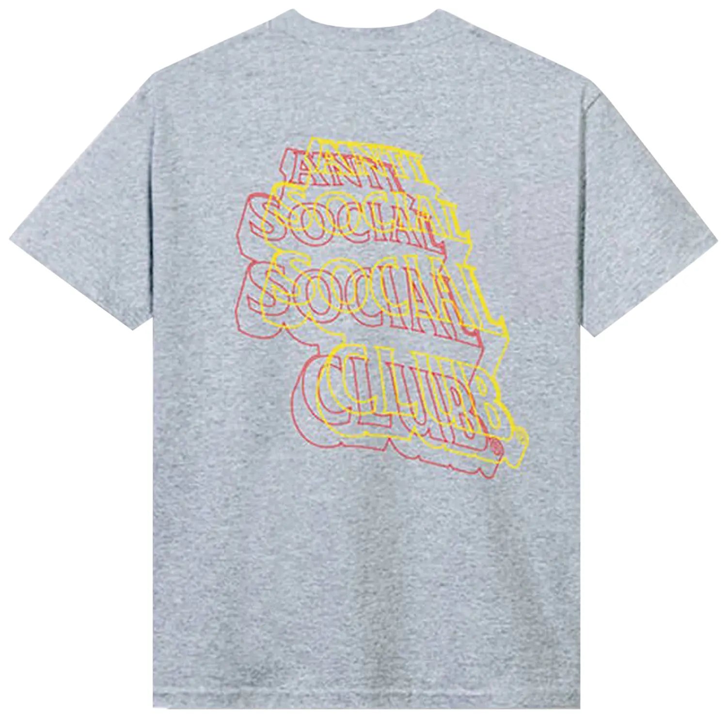 Anti Social Social Club Neon Lights And A Lot Of Rain Tee 'Grey' DL