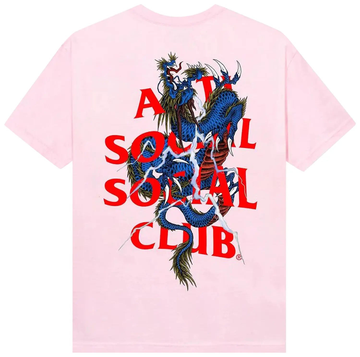Anti Social Social Club Double Dragon Tee 'Pink' DL