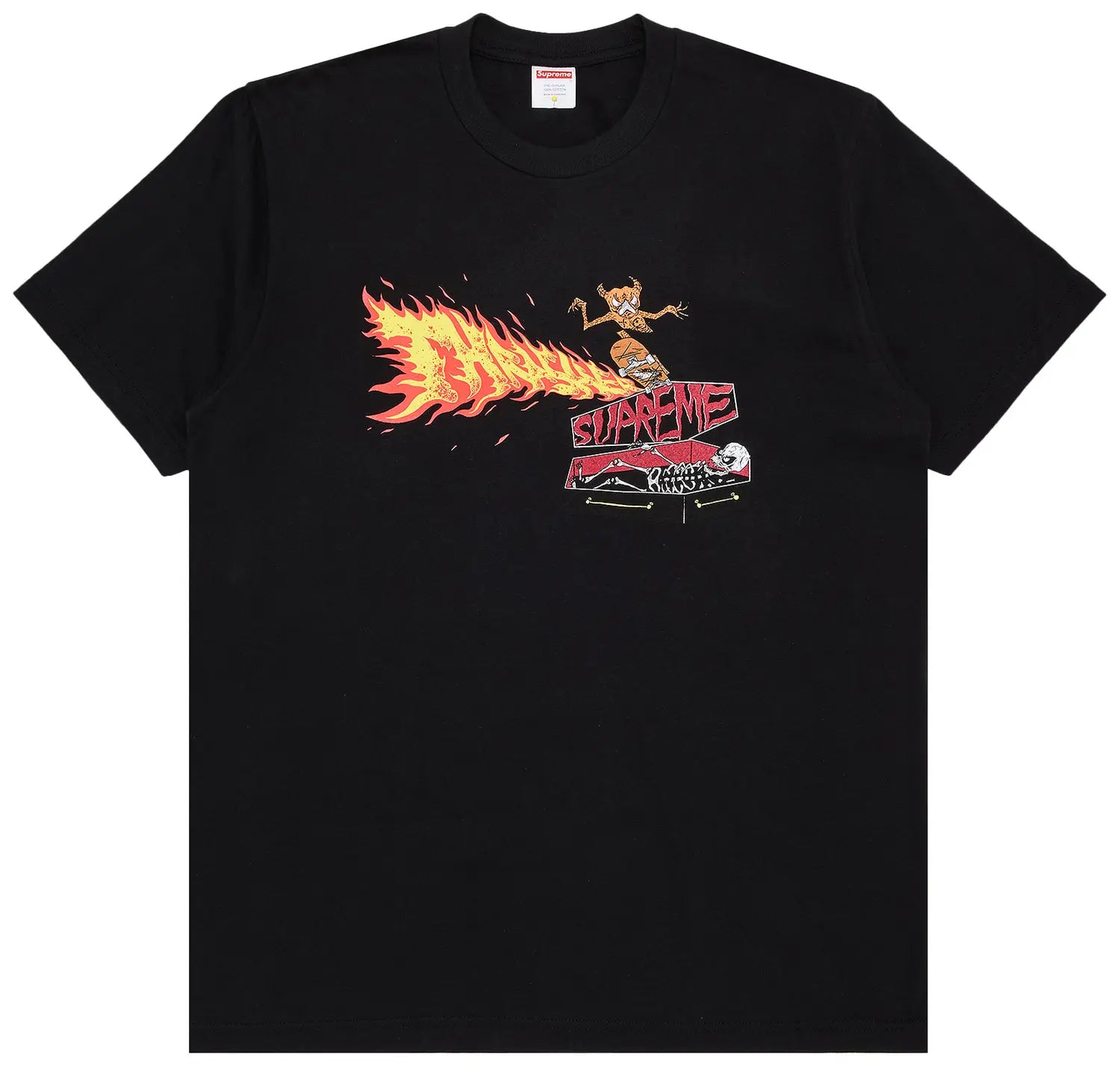Supreme x Thrasher Back Tail Tee 'Black' FP