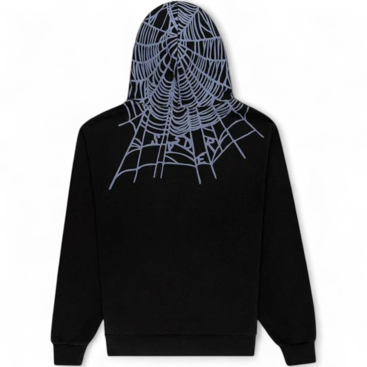 Sp5der Heavy Wash Hoodie Black