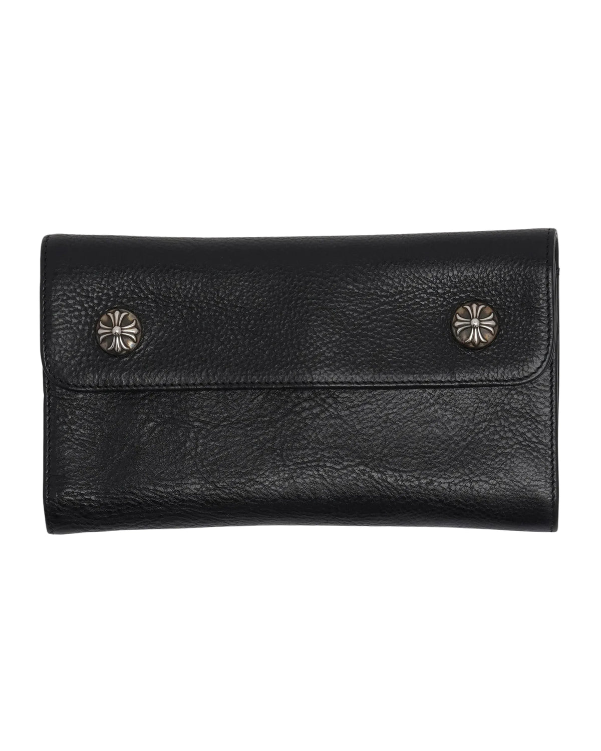 Chrome Hearts Leather Snap Wave Wallet ML