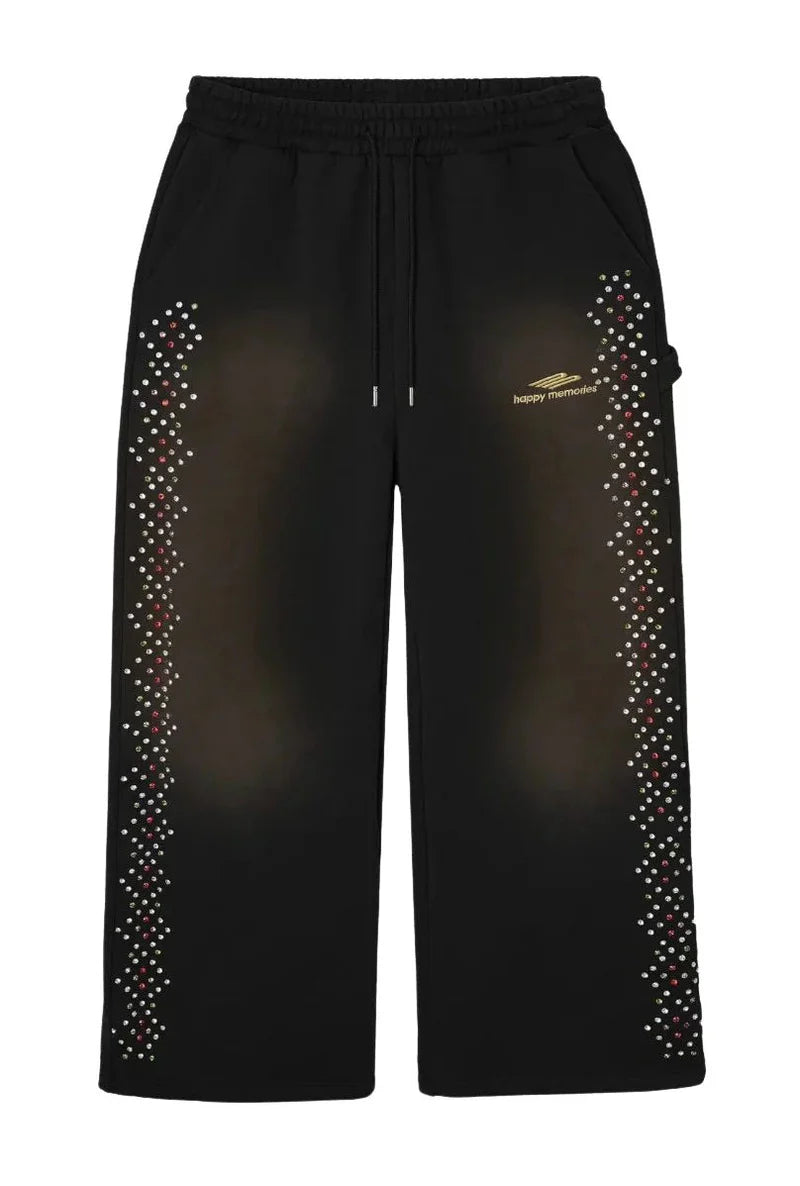 Happy Memories Don't Die HMDD Crystal Sweatpants Black FP