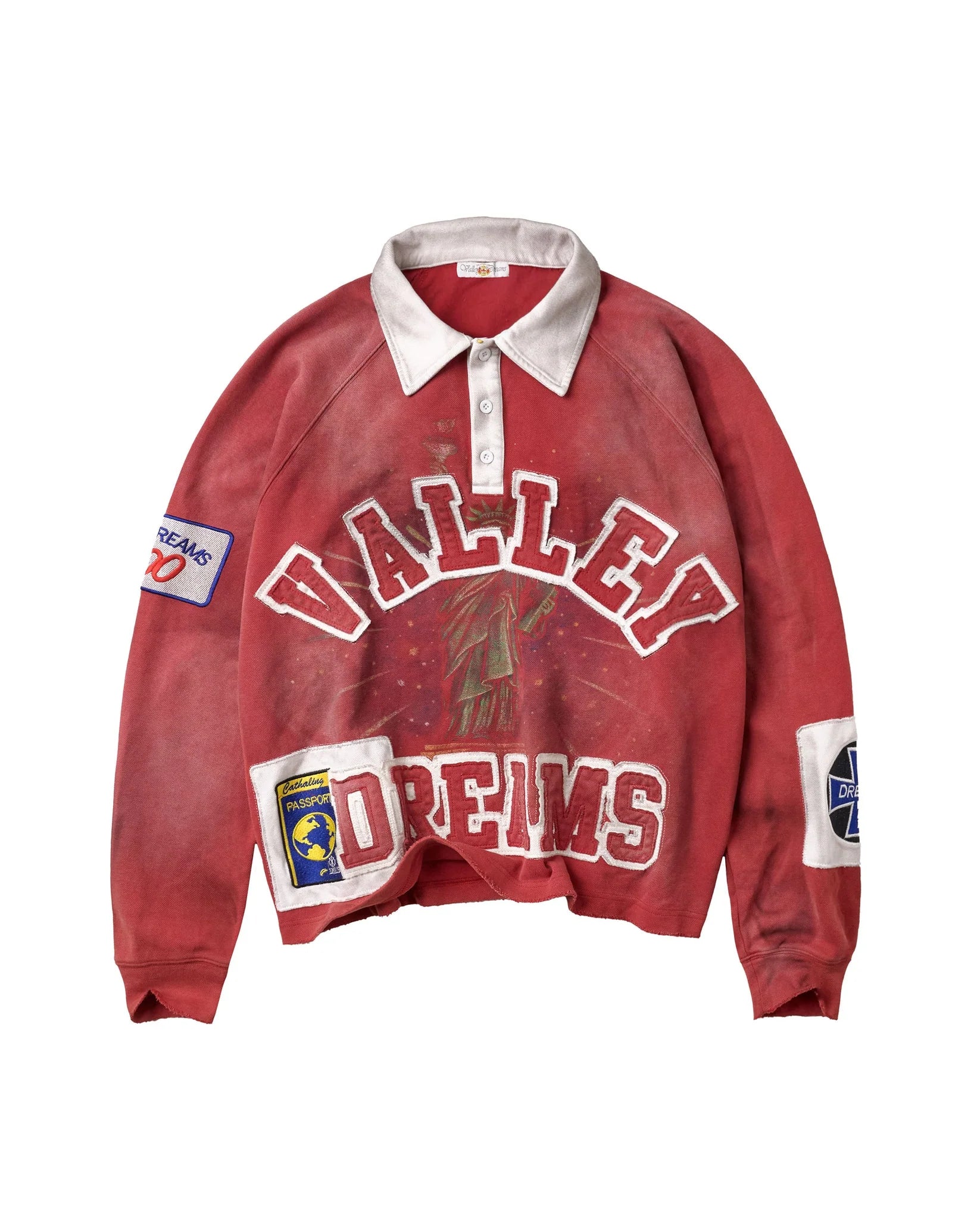 Vale Forever Ben Rugby L/S Polo Red FP
