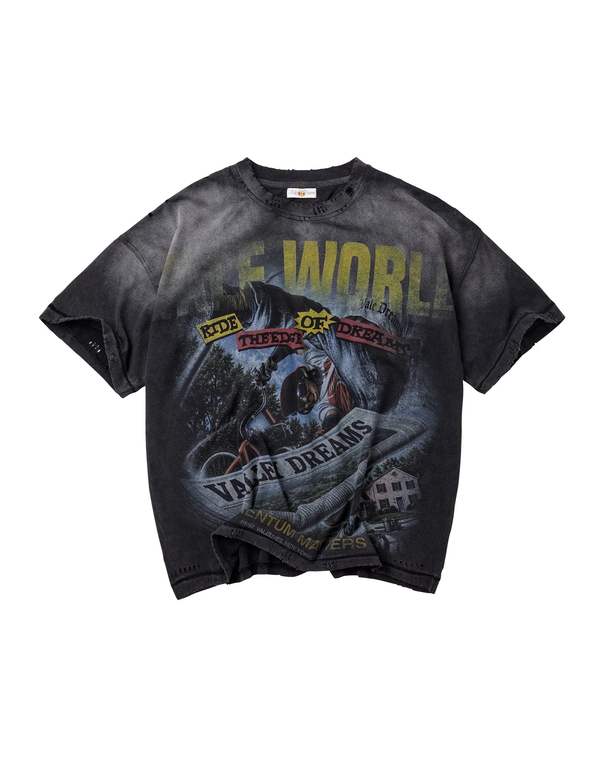 Vale Forever Newspaper Tee Black DR