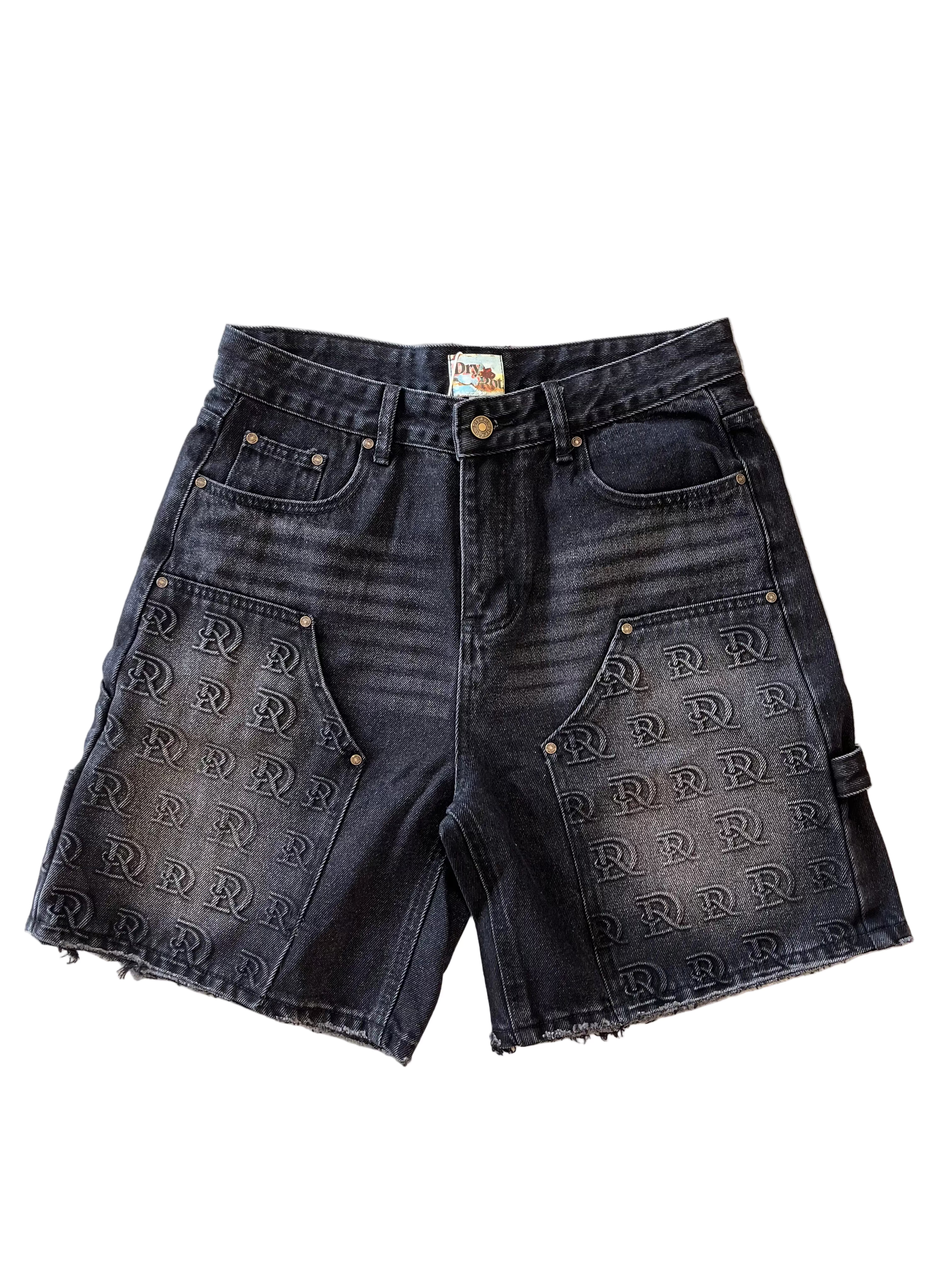 DryRot DR Stamped Cargo Short Black