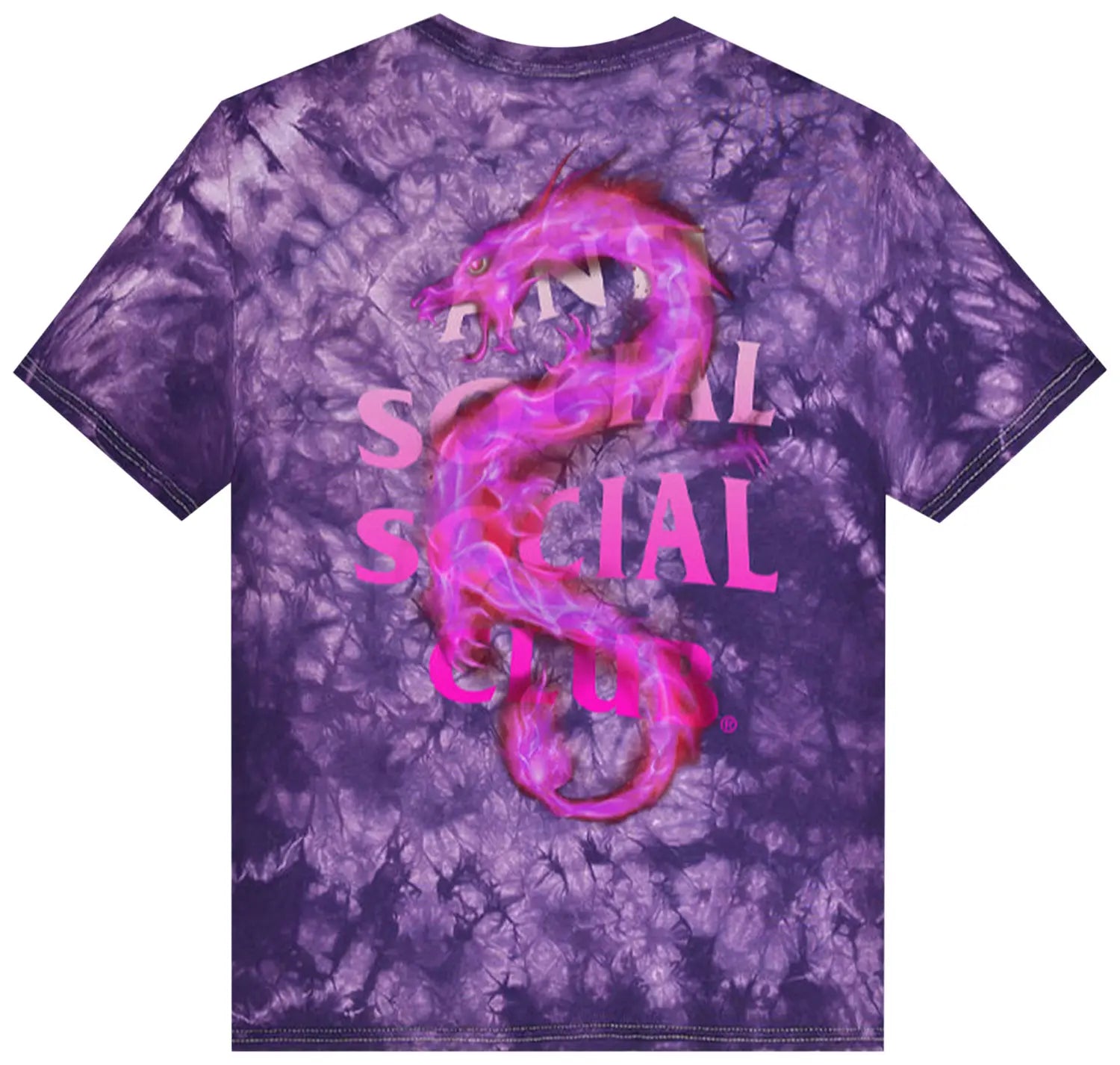 Anti Social Social Club Summer In Minsk Tee 'Purple Tie Dye' DL