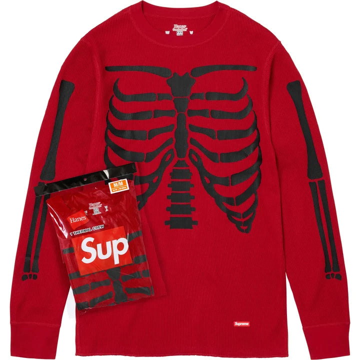 Supreme Hanes Bone Thermal Red DR