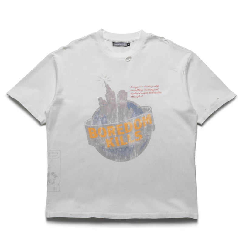 Boredom Kills Comedy Tee White FP