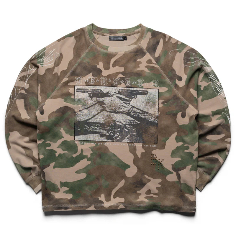 Boredom Kills Trust Camo L/S Tee FP