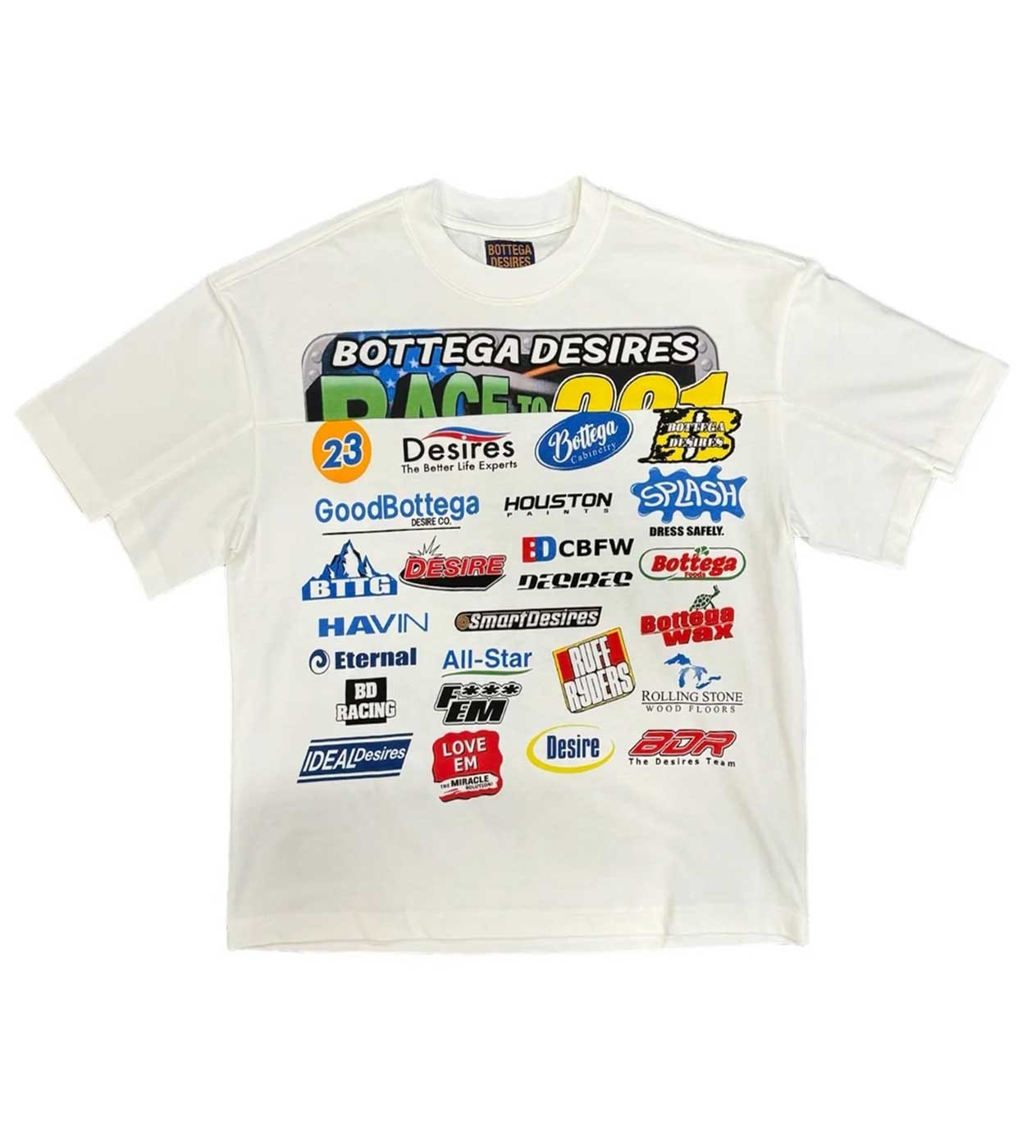 Bottega Desires Race Tee White FP