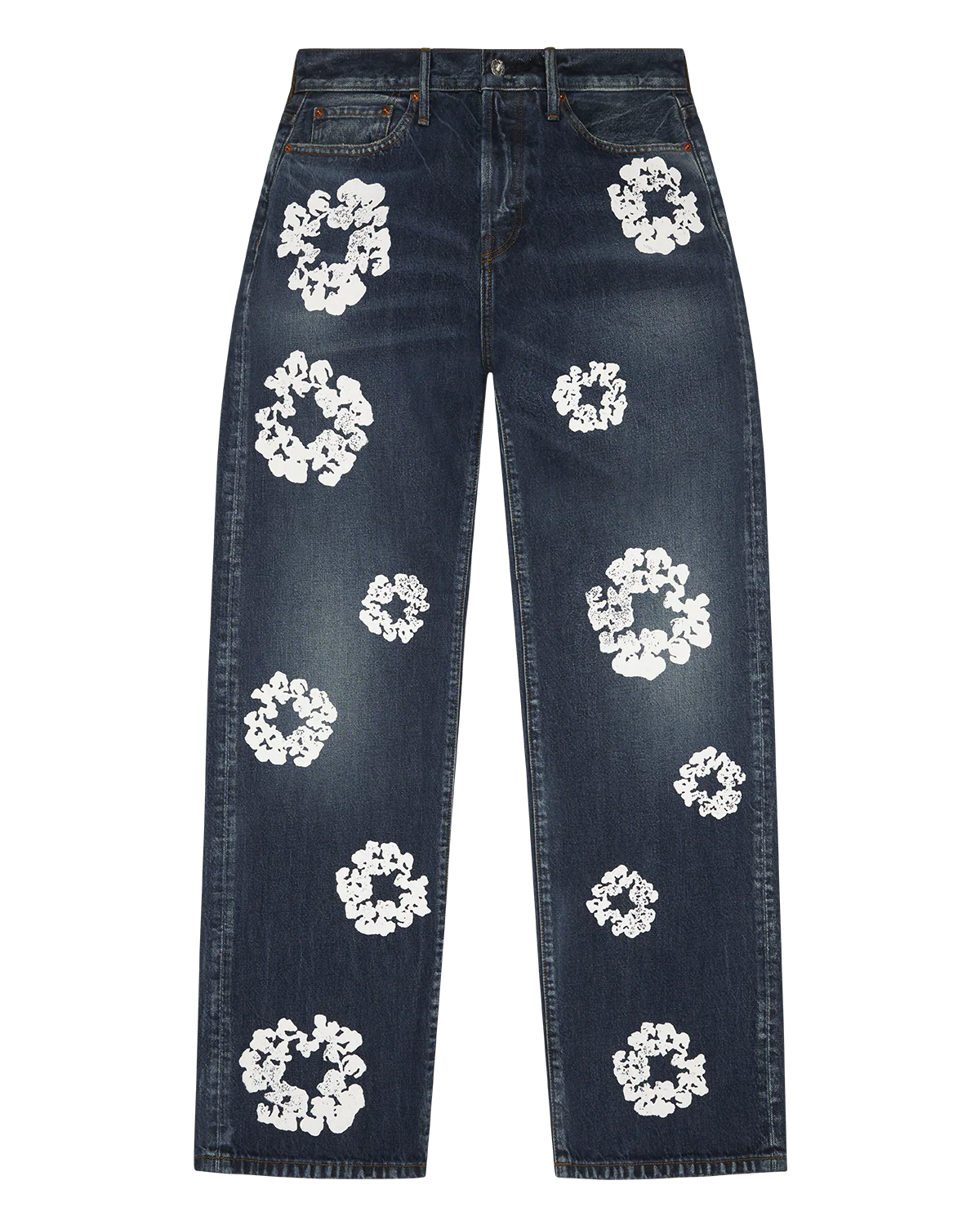 Denim Tears Baggy Cotton Wreath Denim Pant Dark Wash ML