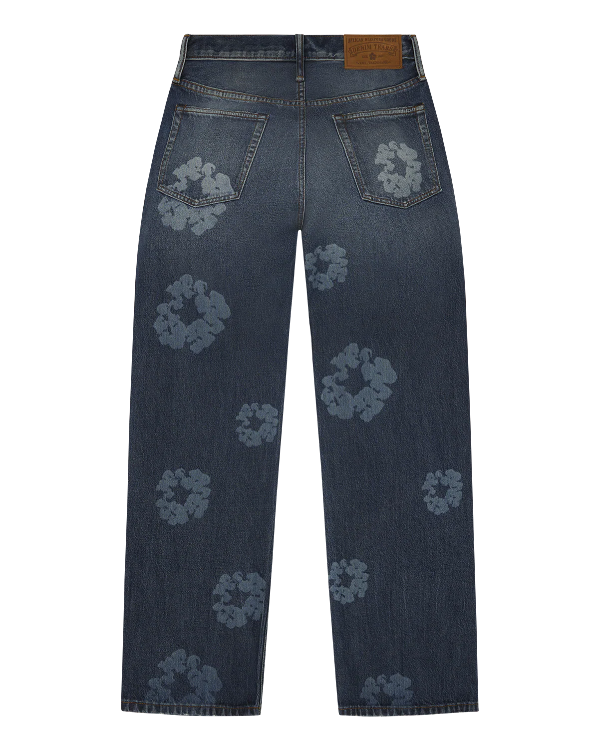 Denim Tears Baggy Laser Cotton Wreath Denim Pant Dark Wash ML