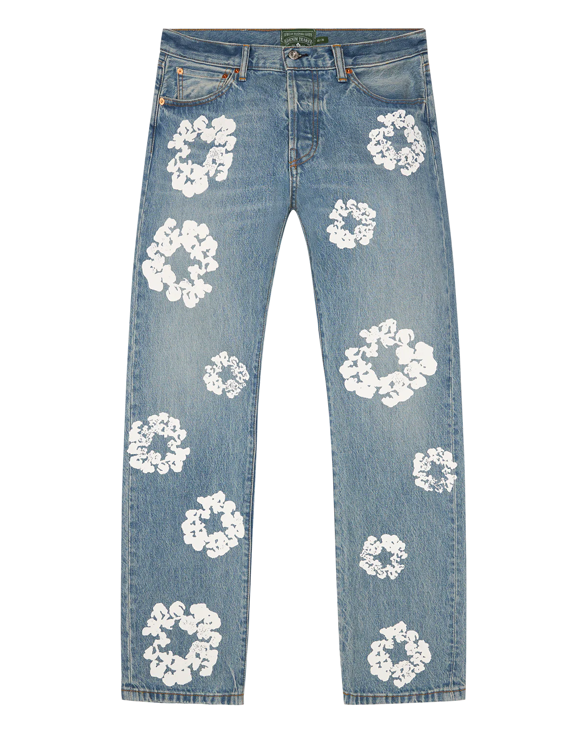 Denim Tears Straight Cotton Wreath Denim Pant Light Wash ML