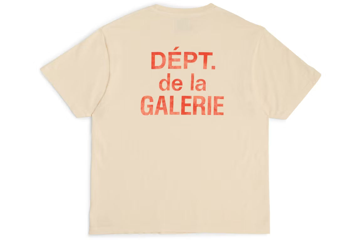 Gallery Dept. French T-shirt Cream/Orange DC