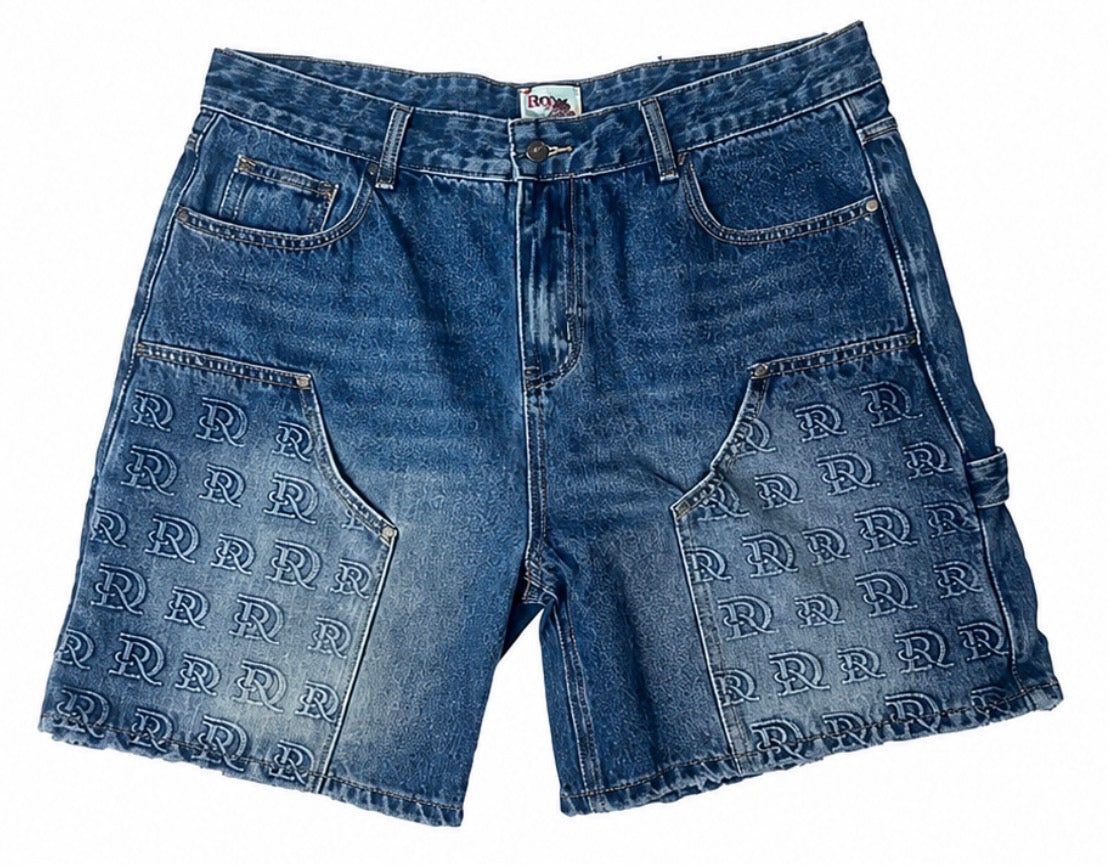 DryRot DR Stamped Cargo Short Lightwash