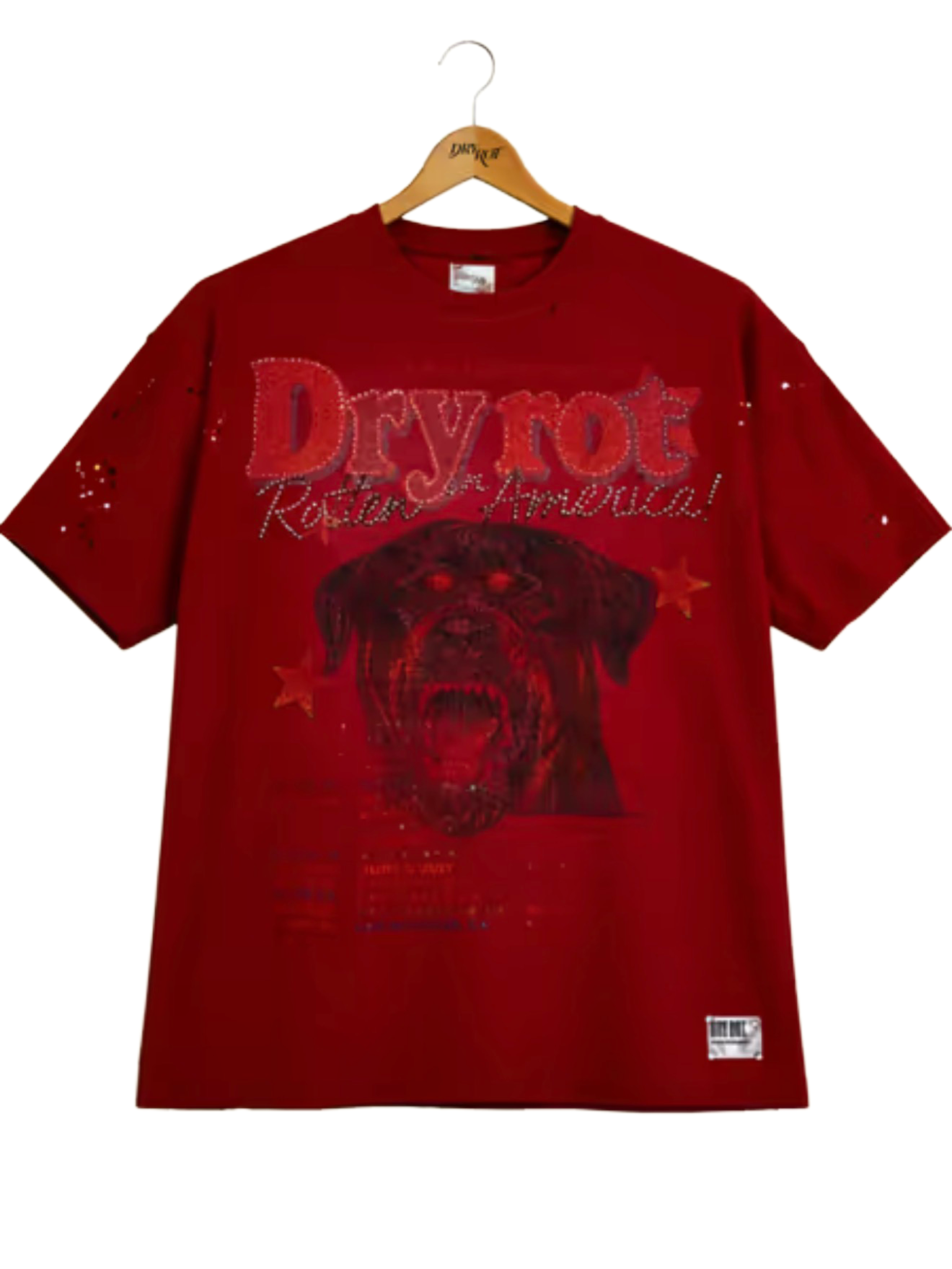 DRY ROT ROTTEN IN AMERICA TOUR TEE RED