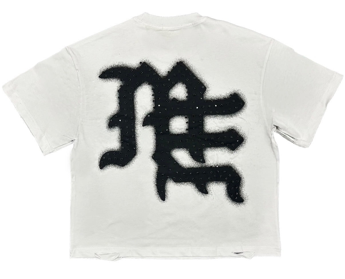 Mixed Emotions END Rhinestone White/Black FP