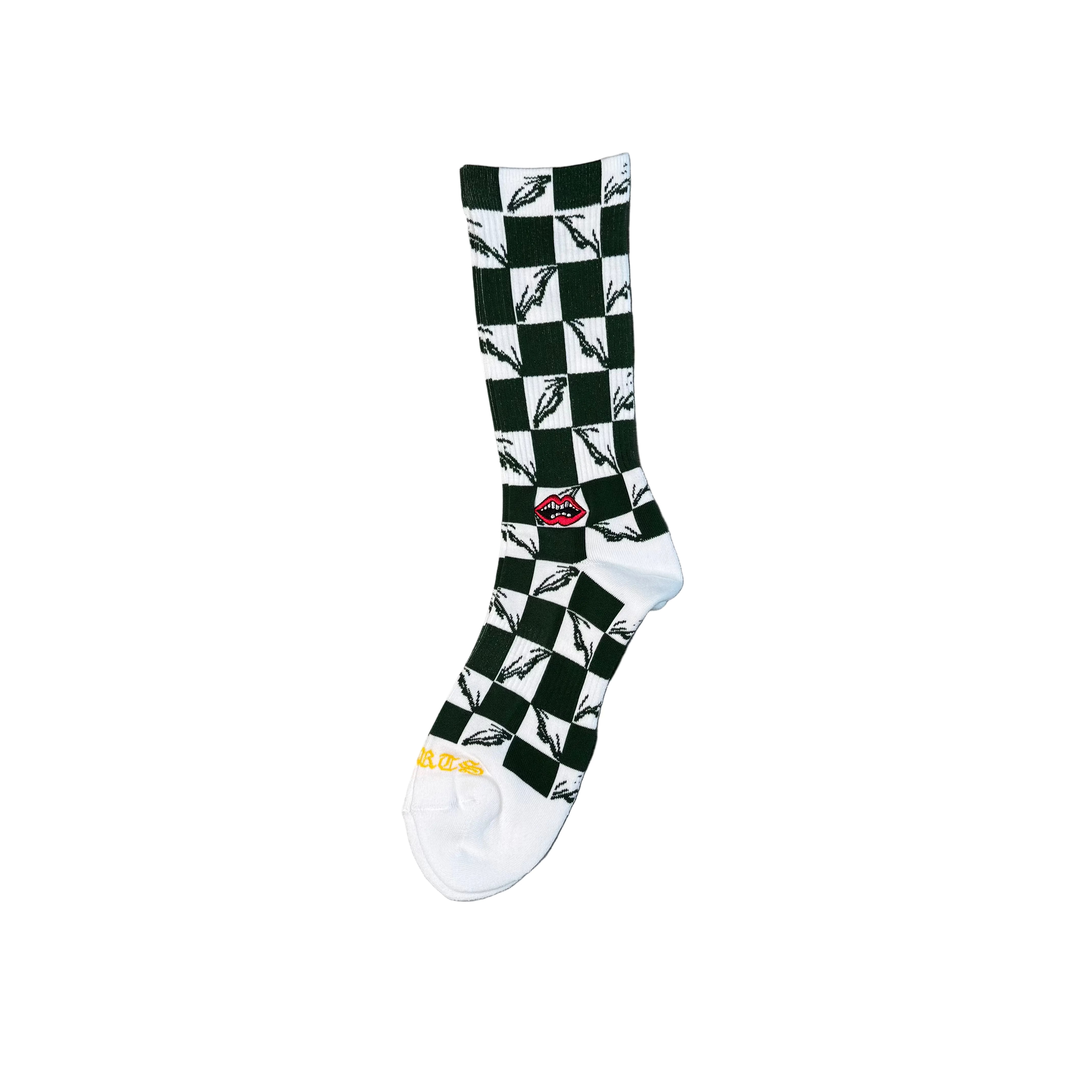Chrome Hearts Socks Green Checker DR