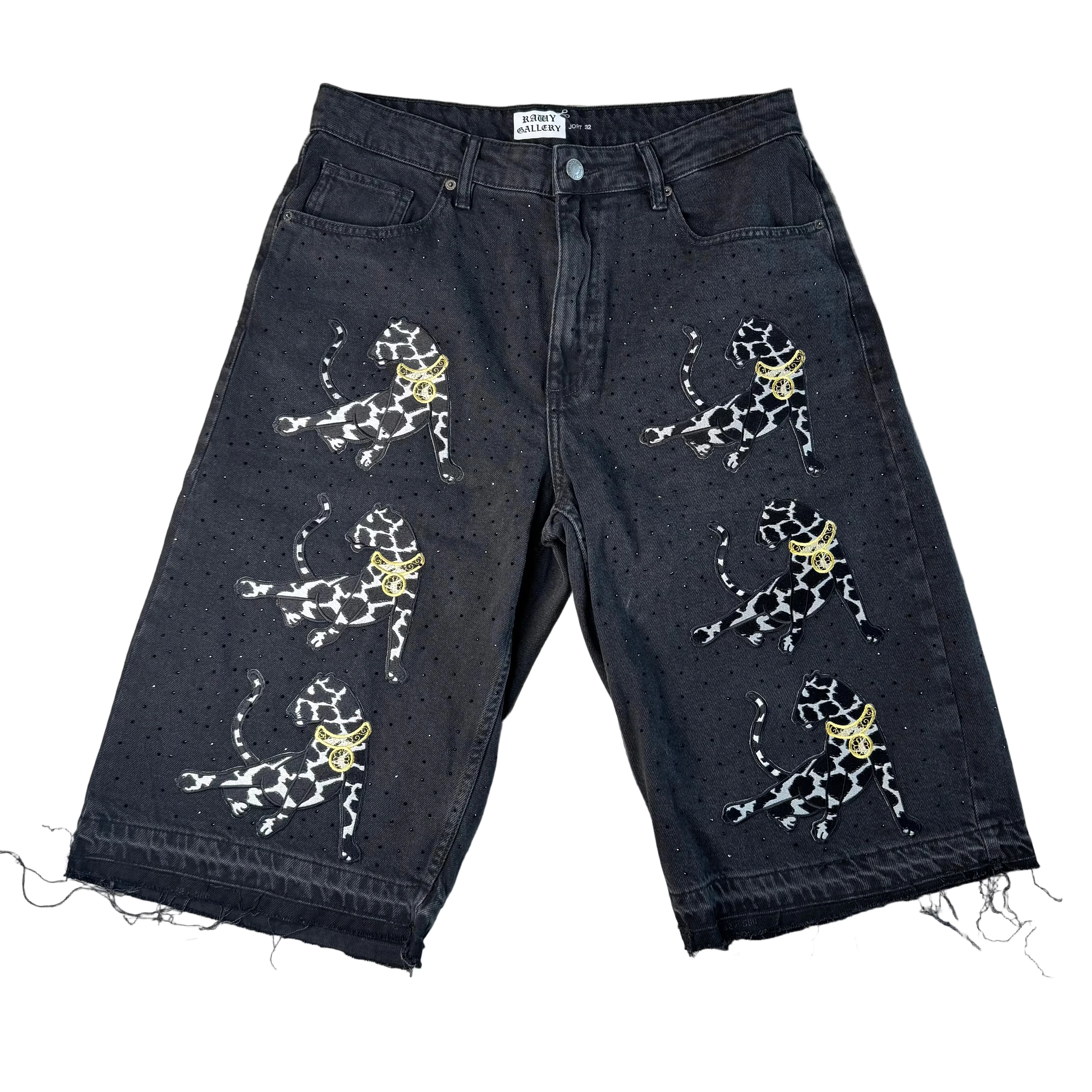 Rawy Gallery Patch Jorts Black
