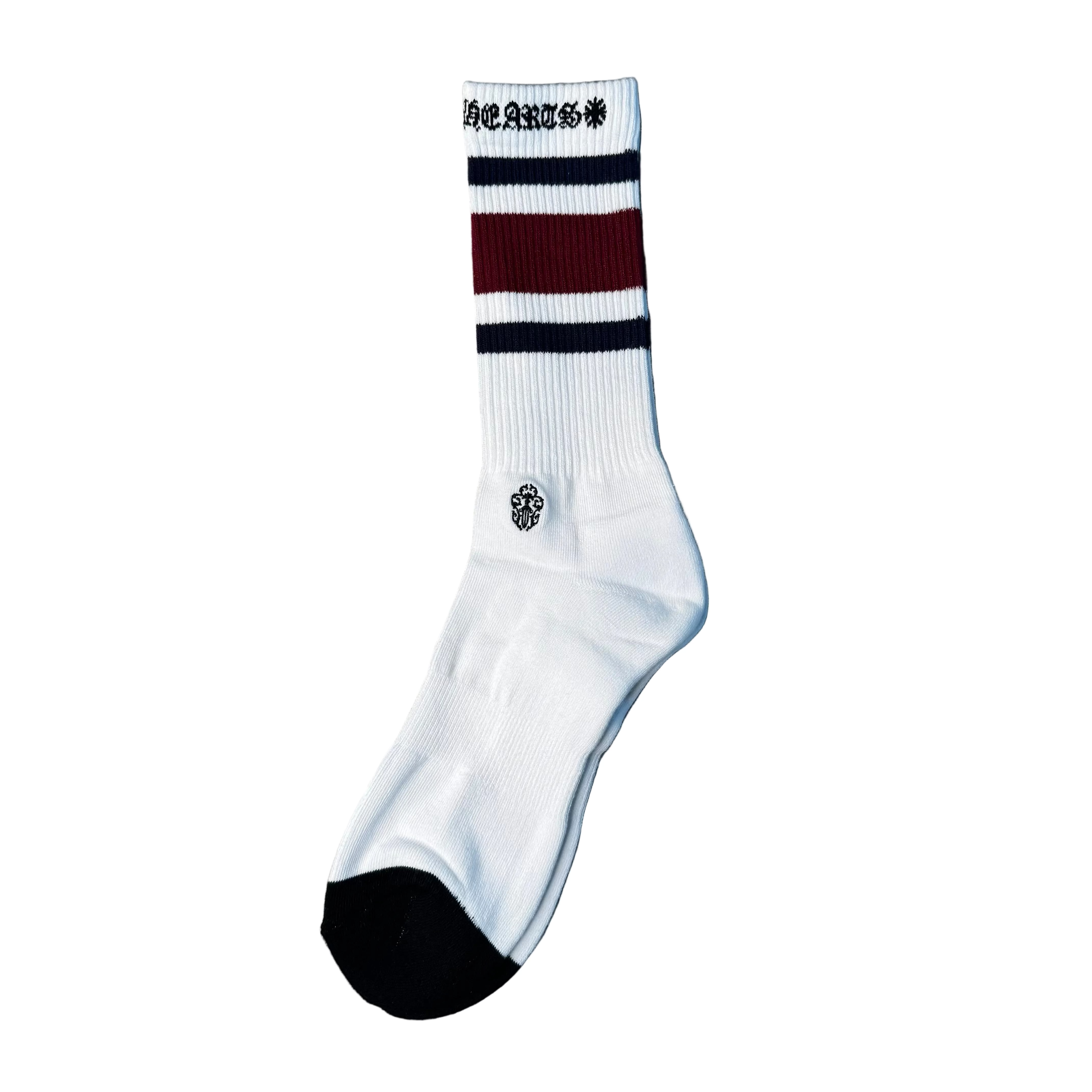 Chrome Hearts Socks Navy Burgundy ML