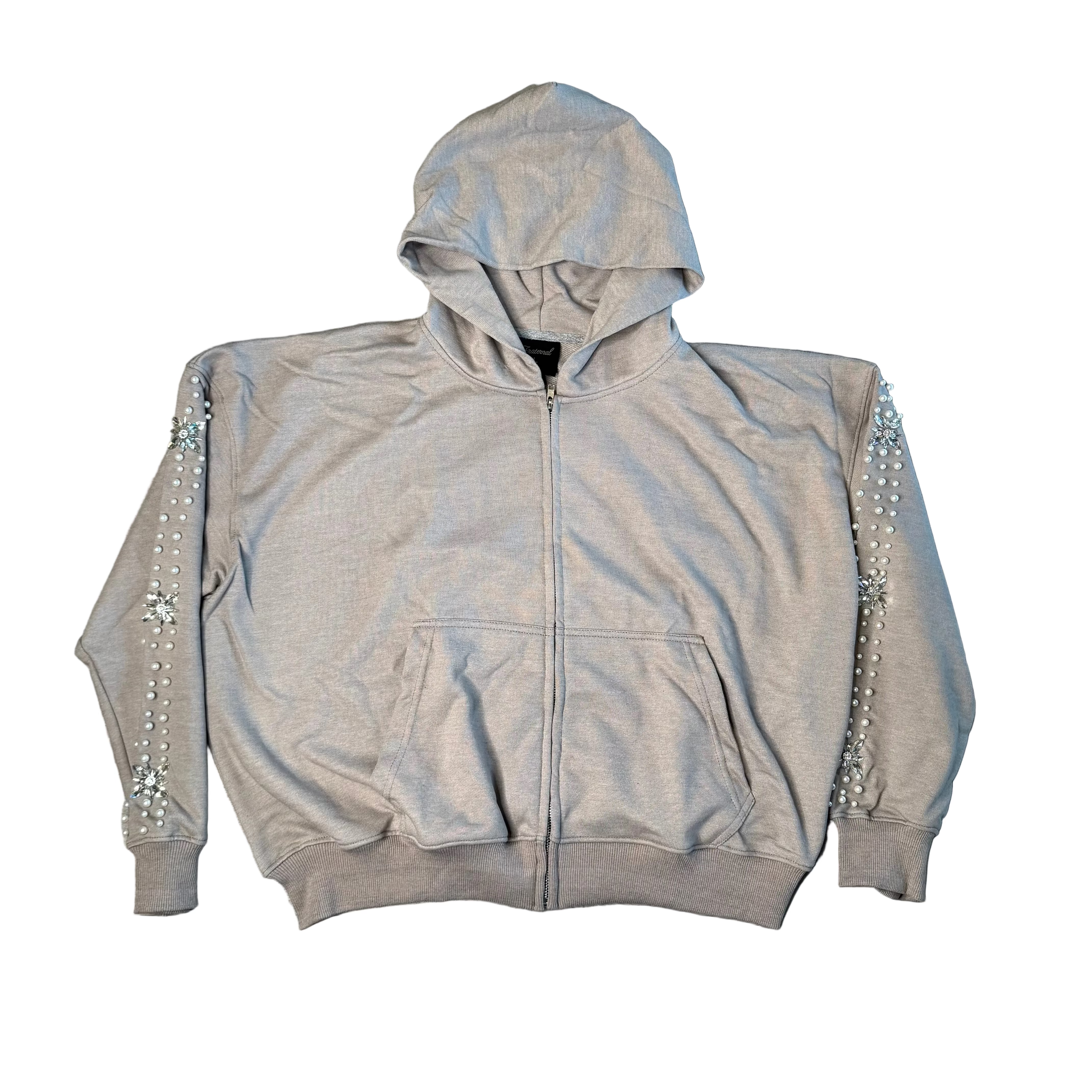 FRATERNAL GREY PEARL ZIP UP