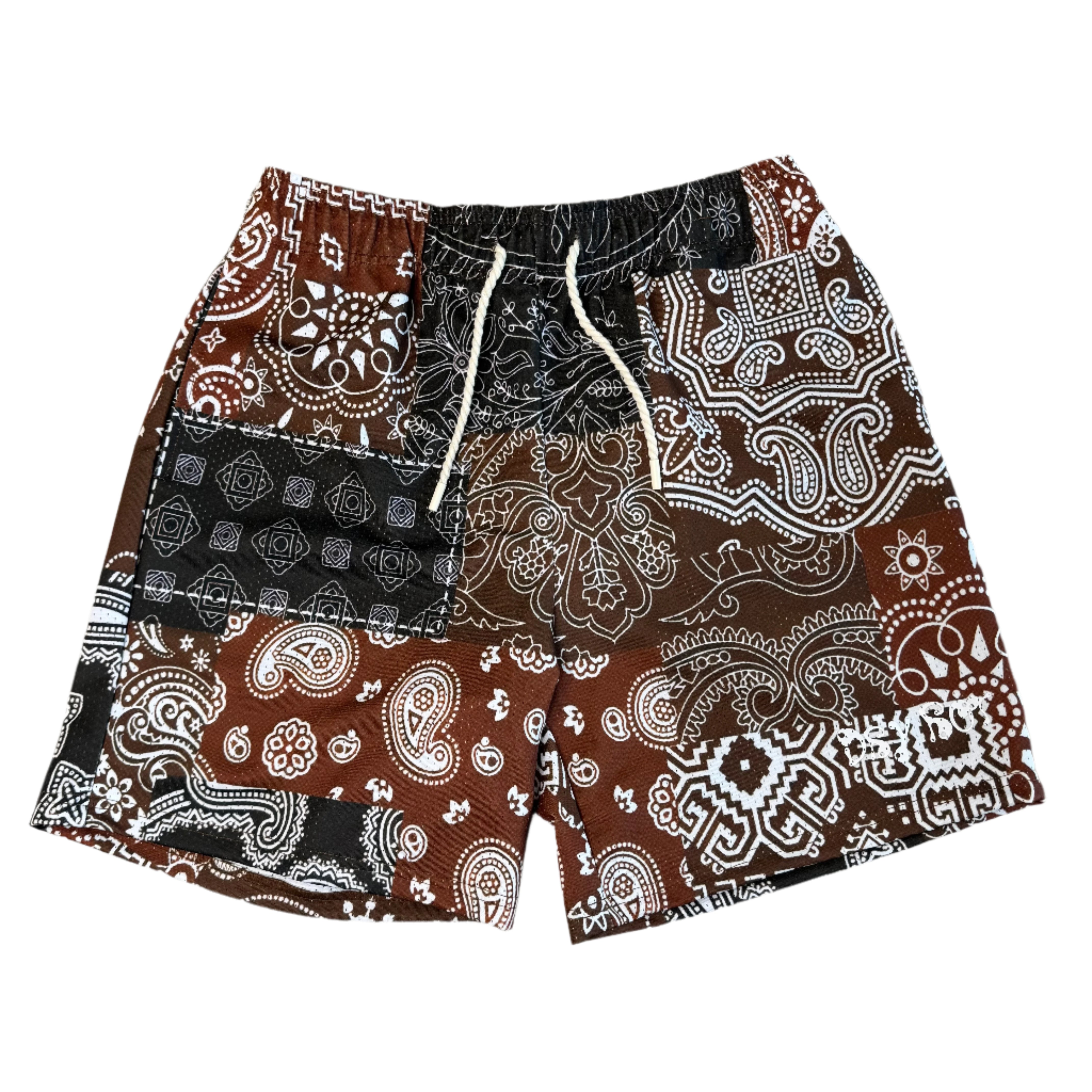 DryRot Brown Paisley Short