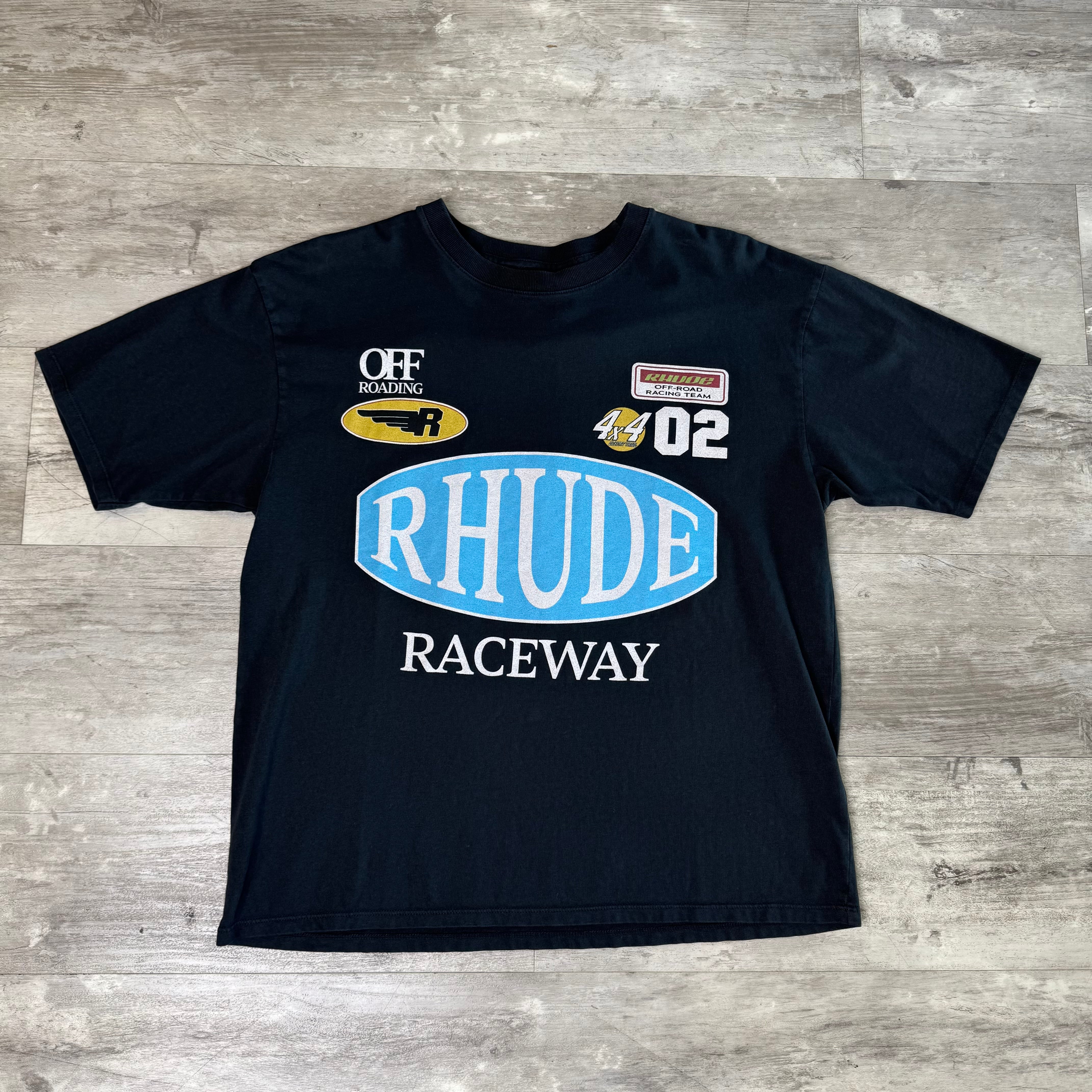 RHUDE Raceway Tee Black
