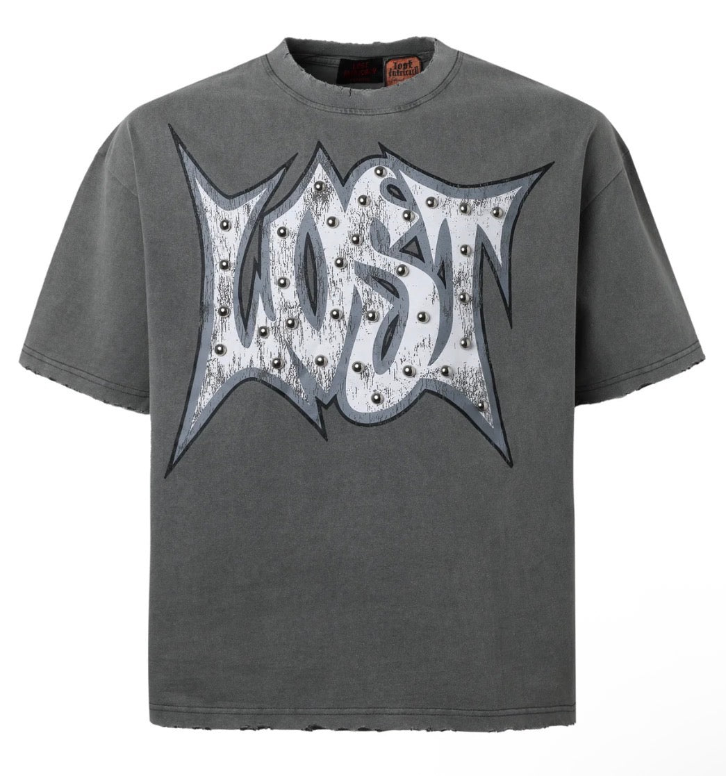 Lost Intricacy Lost Outline Tee Grey FP