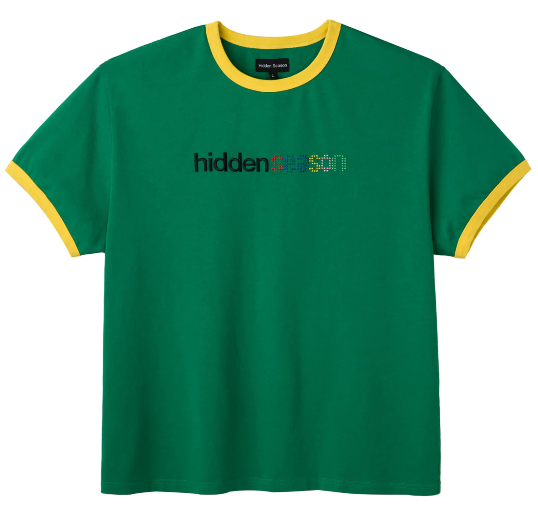 Hidden Season Ringer Tee Green FP