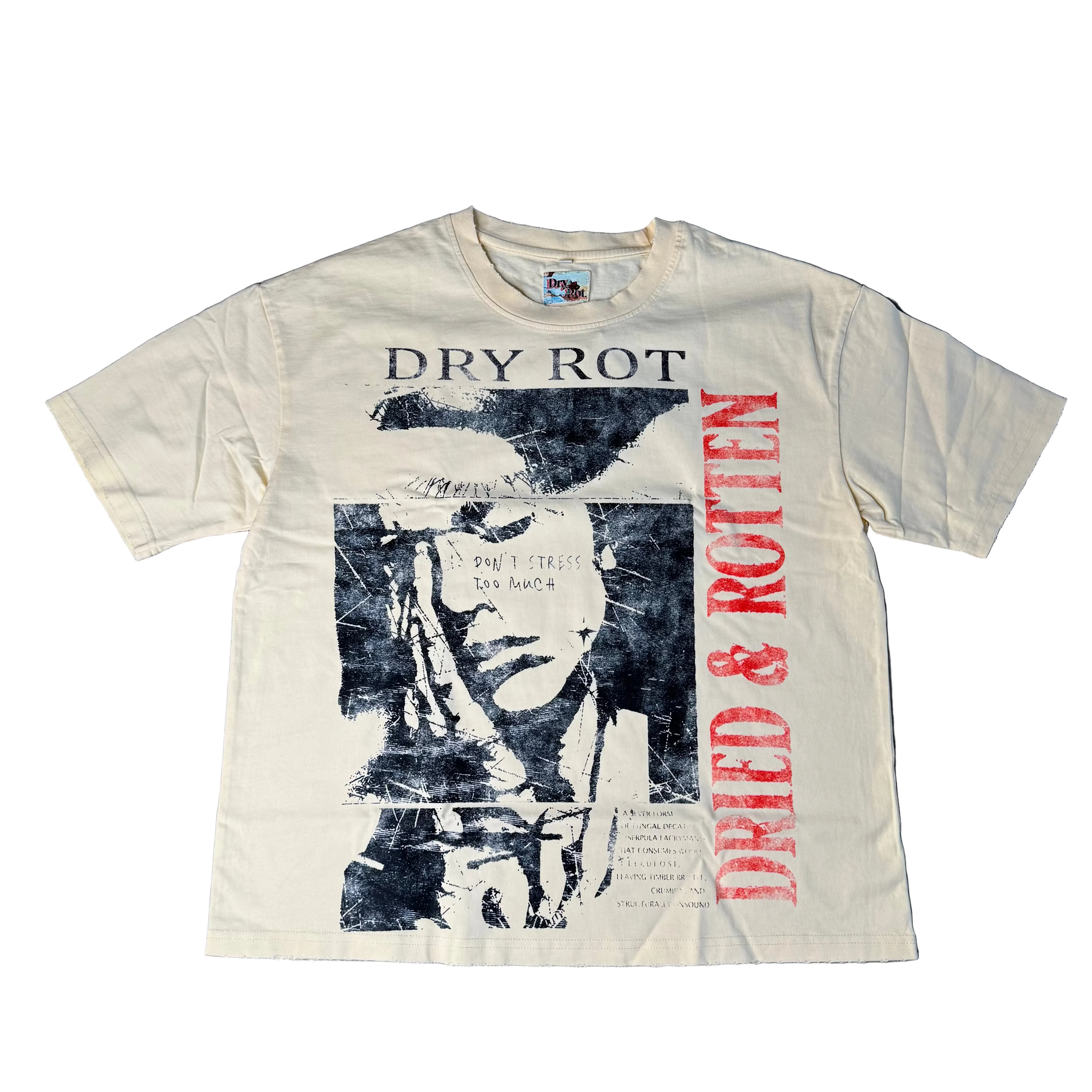 DryRot Stressed Tee (Cream)