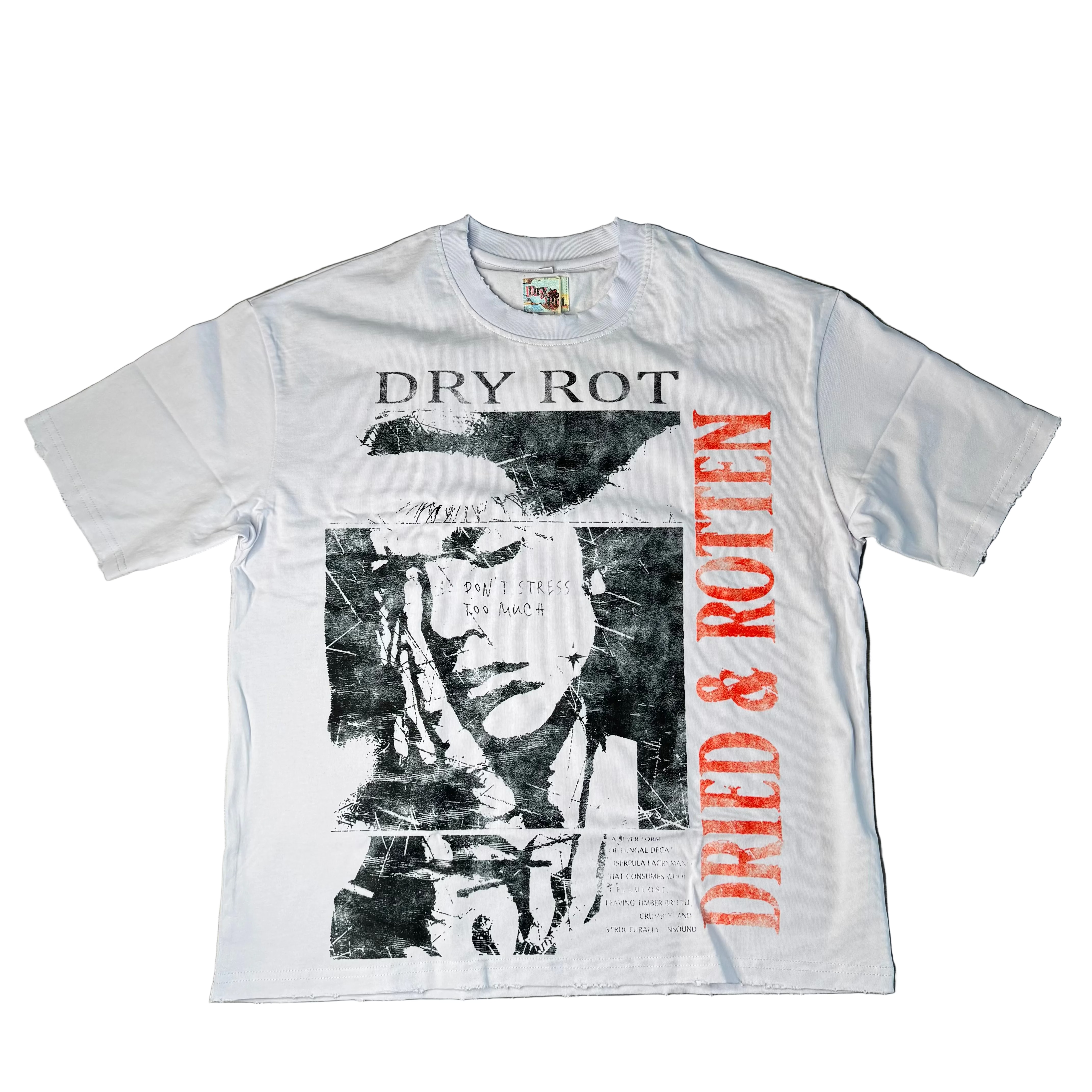 DryRot Stressed Tee (White)