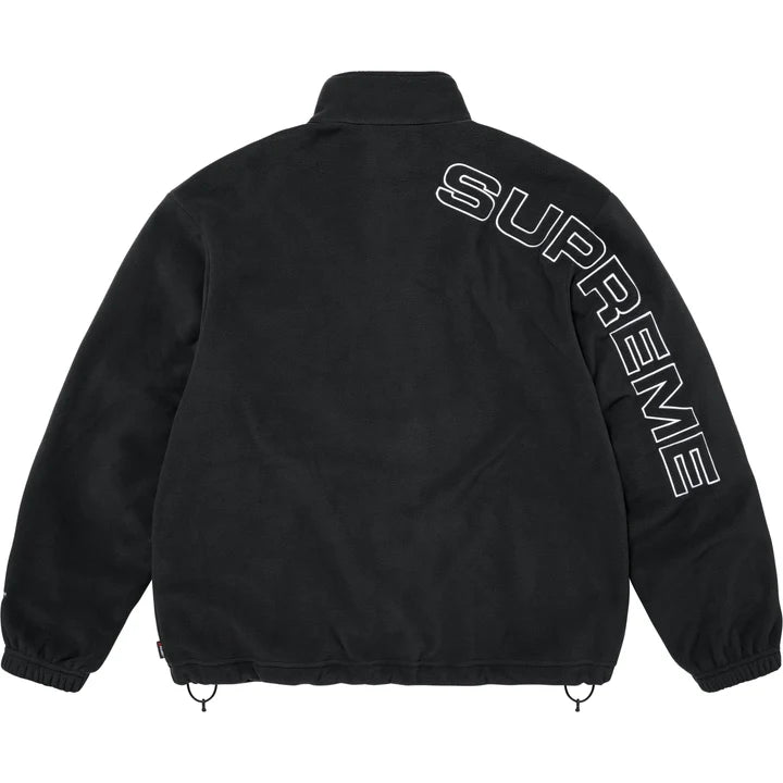 Supreme Spellout Embroidered Polartec Jacket Black
