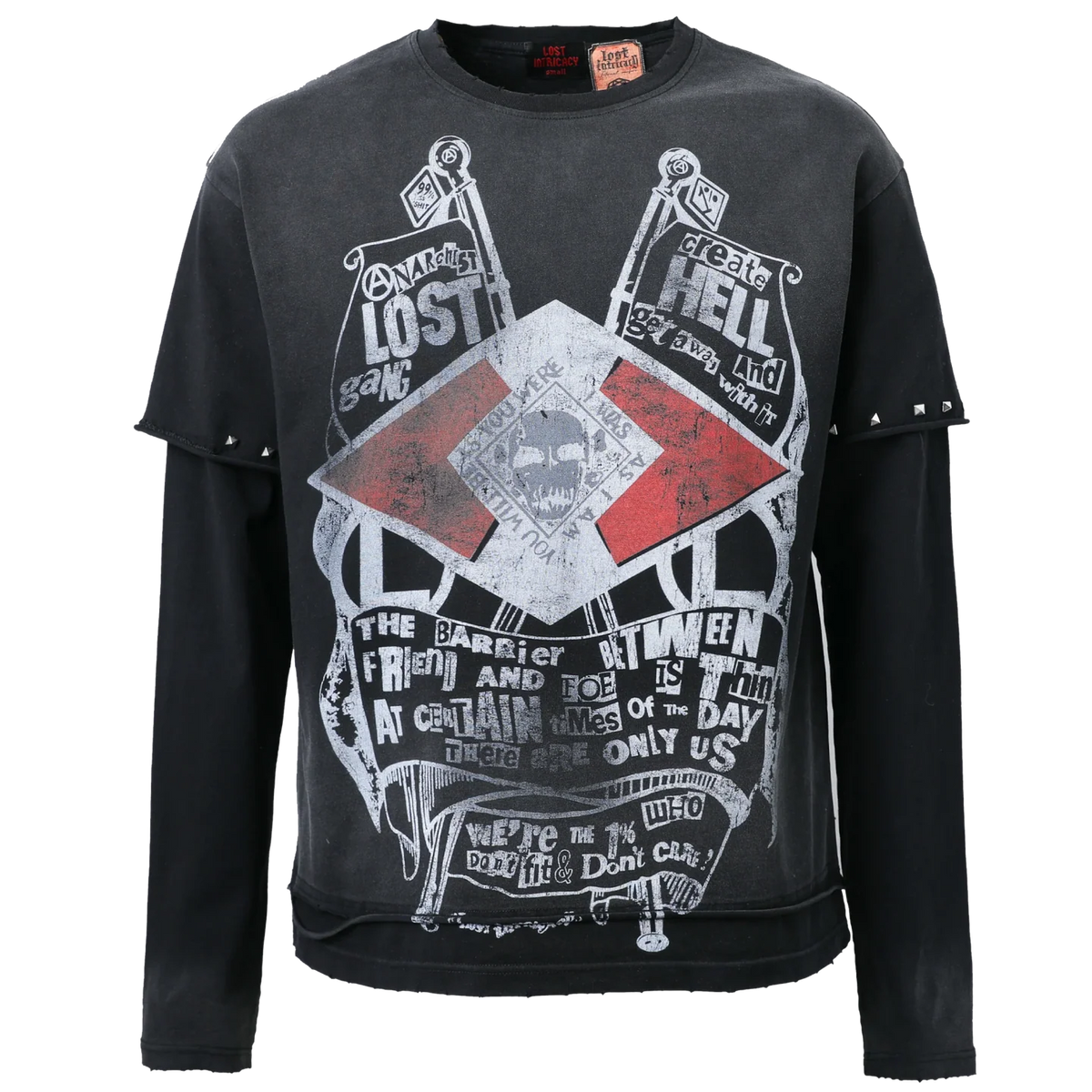 Lost Intricacy Black Westwood Long Sleeve Tee DOK
