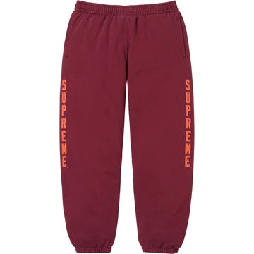 Supreme Washed Logo Pant Red ML