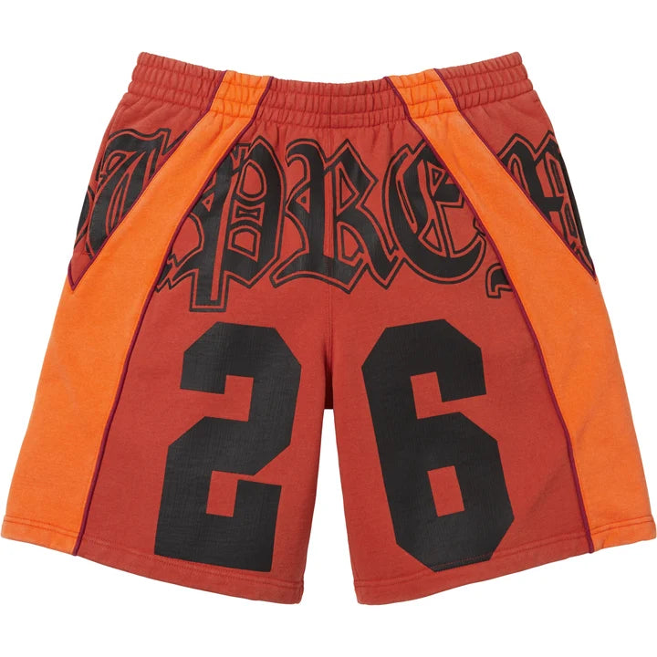 Supreme Paneled Sweatshort Heather Red