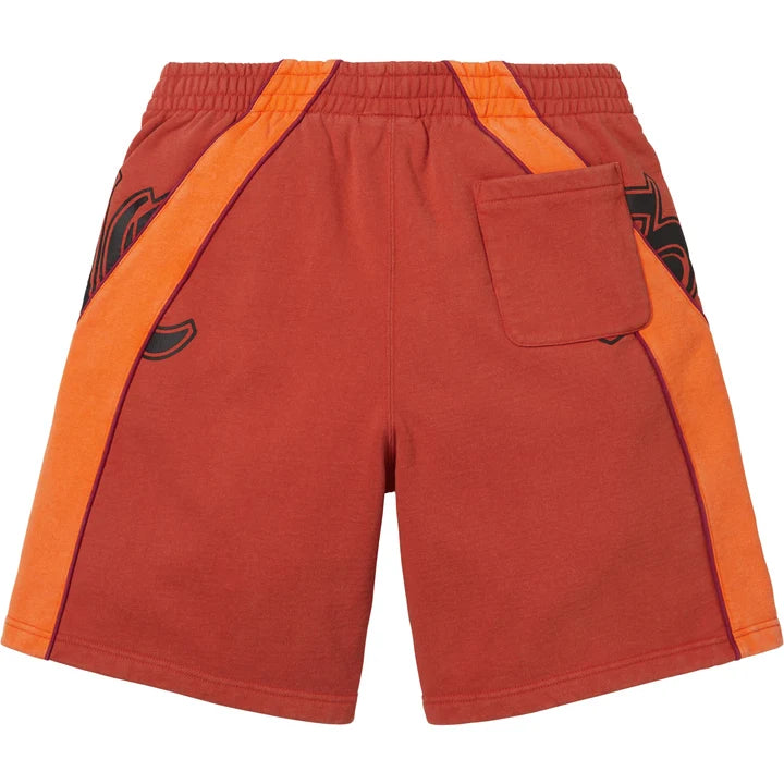 Supreme Paneled Sweatshort Heather Red