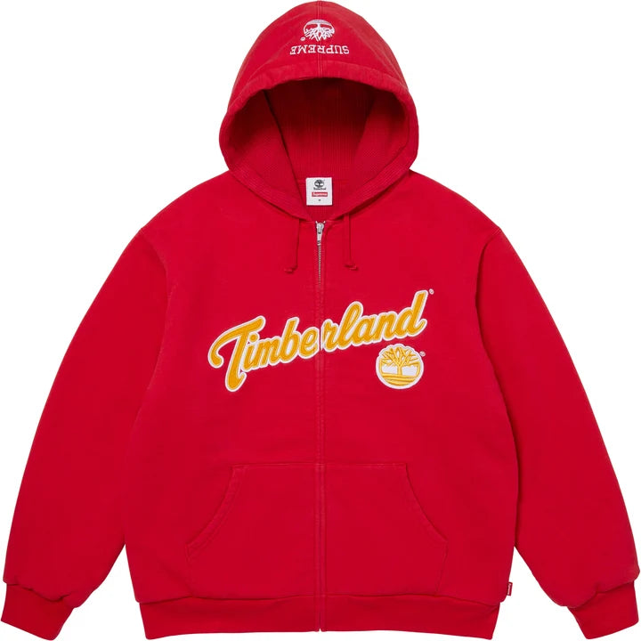 Supreme x Timberland Lined Zip Up Red DR