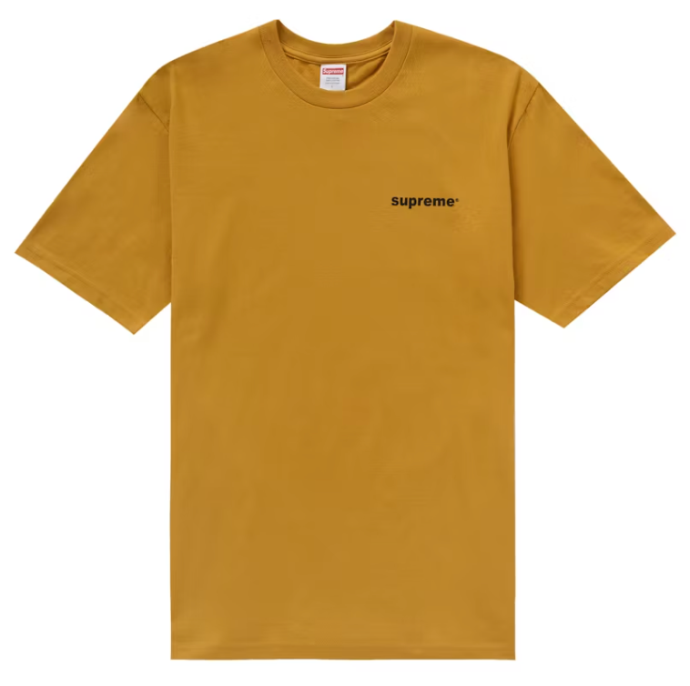 Supreme Fuck Money Tee Mustard