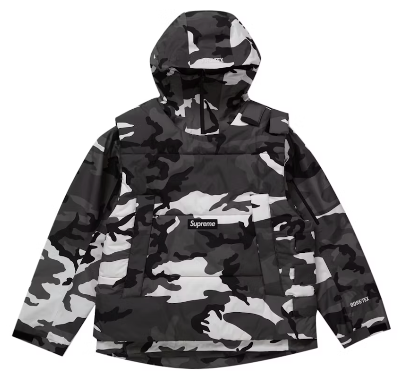 Supreme 2-in-1 GORE-TEX Shell WINDSTOPPER Vest Snow Camo