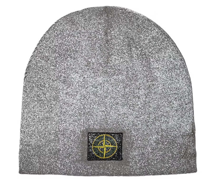 Supreme Stone Island Reflective Beanie Grey DL