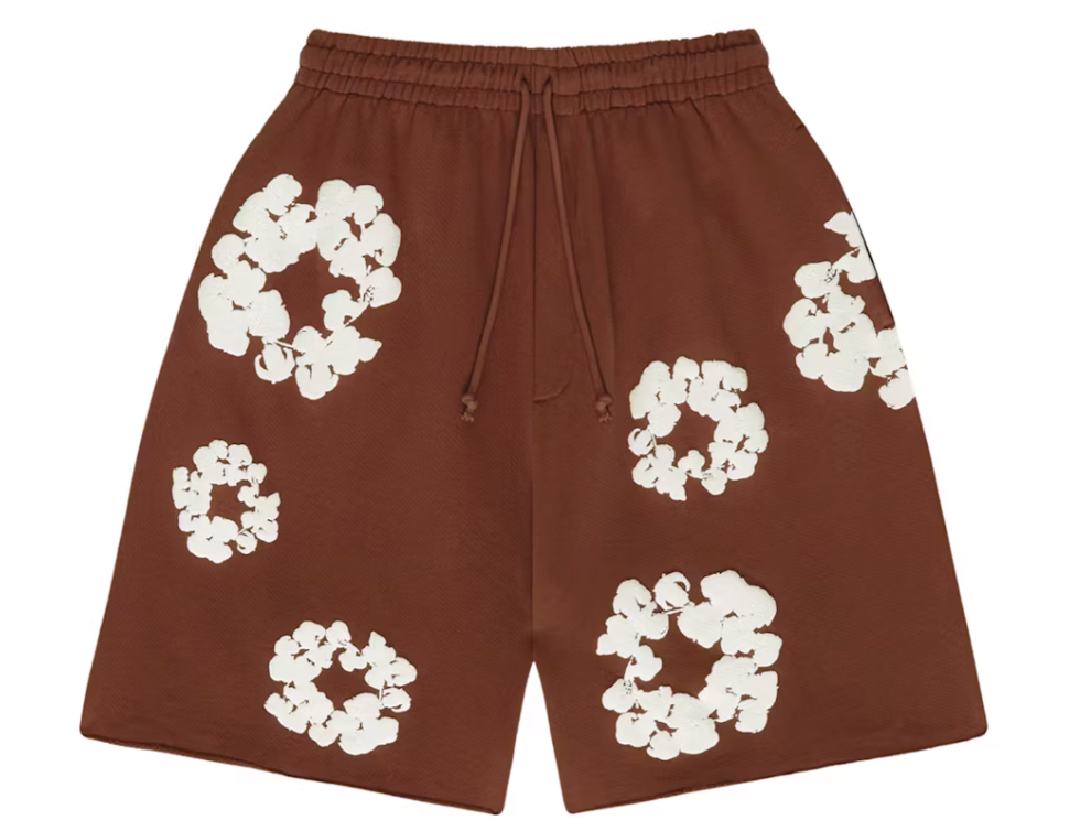 Denim Tears Cotton Wreath Shorts Brown ML