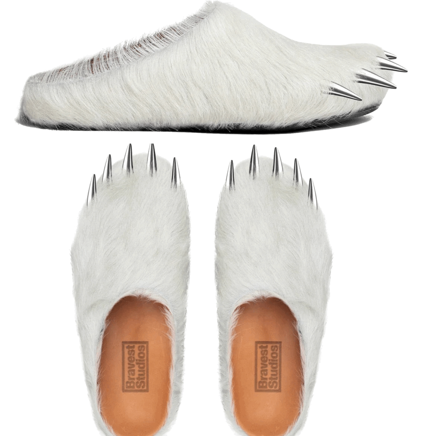 Bravest Studios Bear Claw Mule White